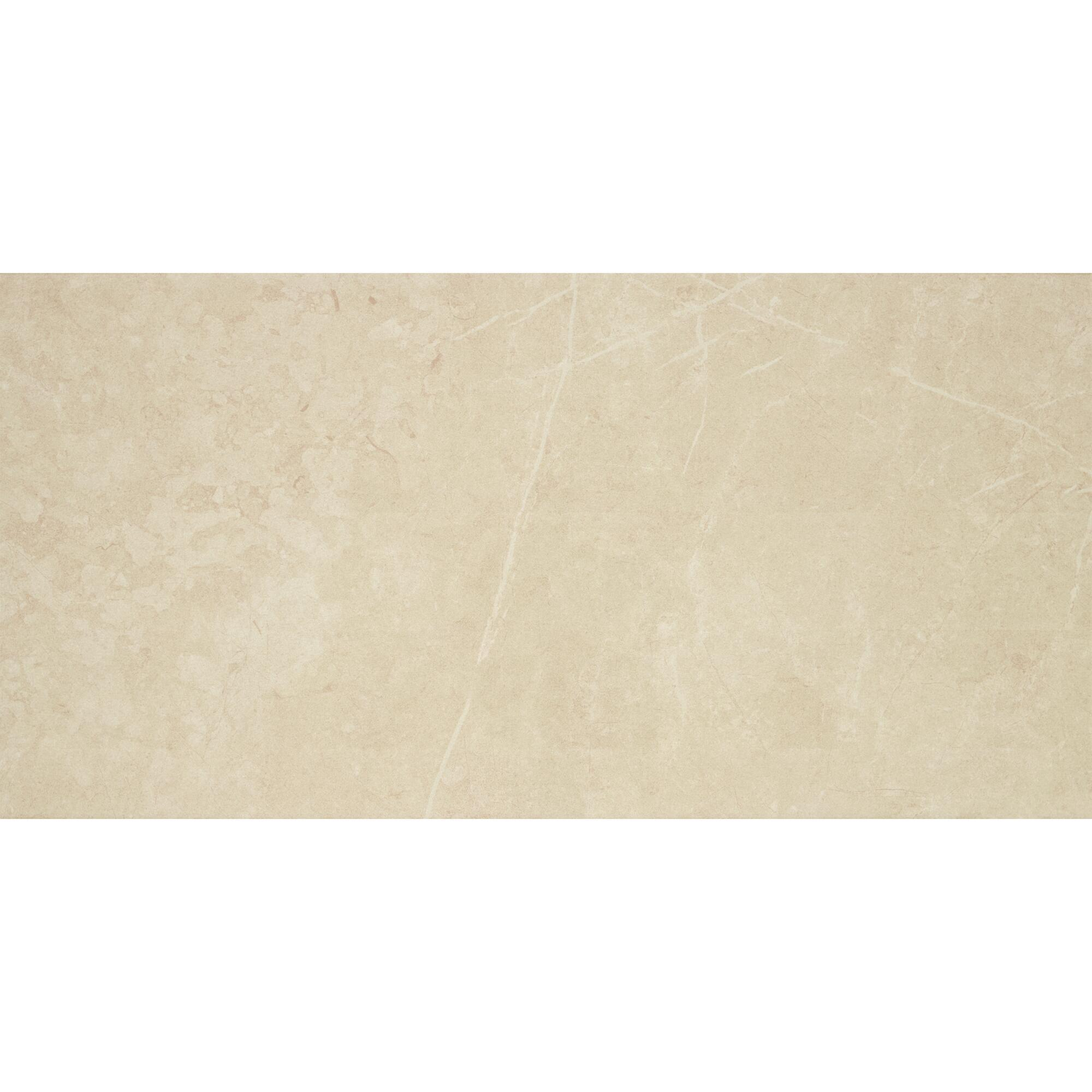 Azulejo cerámico santorini efecto mármol beige brillo 30x60 cm artens