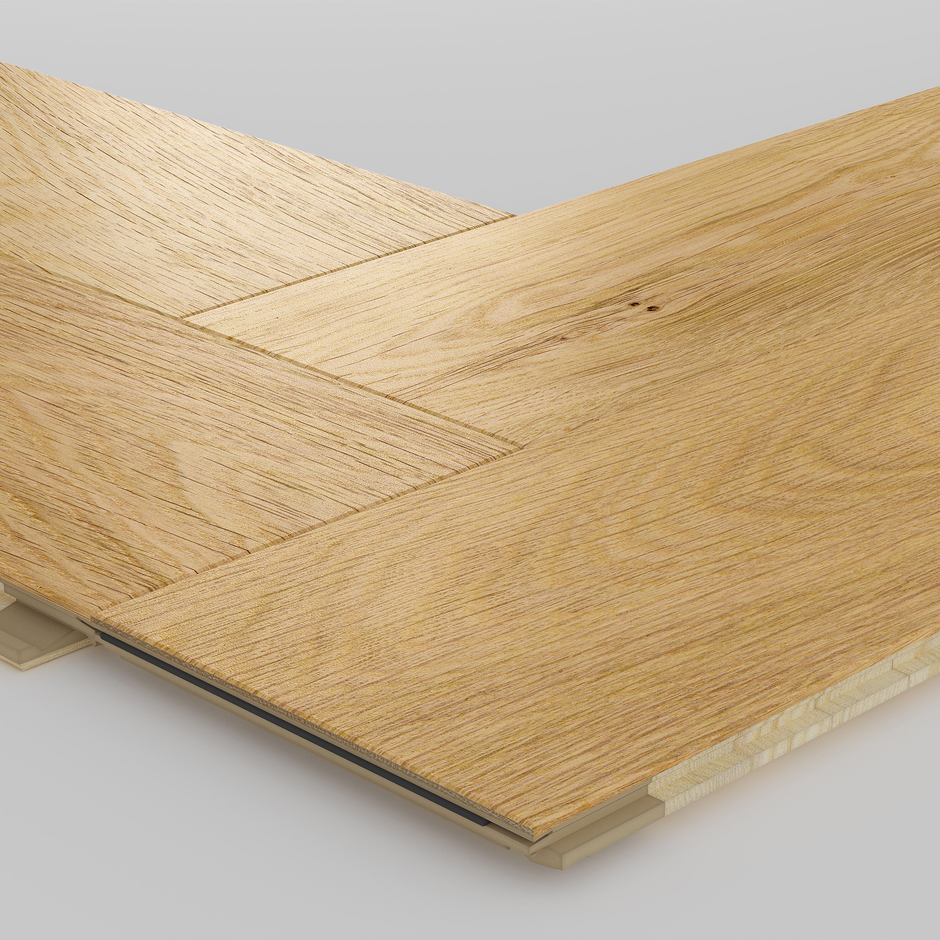 Parquet multistrato Spina italiana M BARLINEK in rovere biondo vetrificato natura sp. 14/2.5 mm 0.65 m² - 7