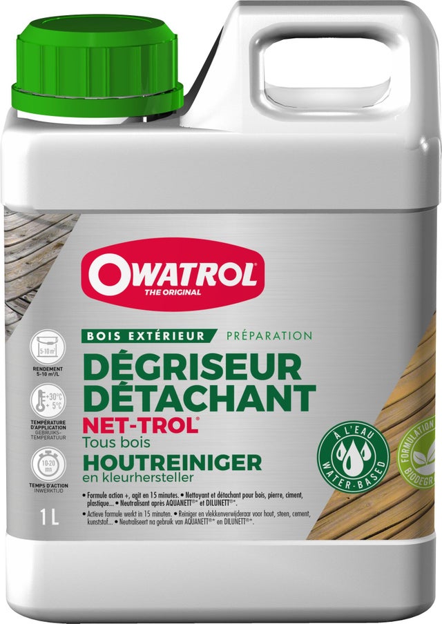 Dégriseur OWATROL Pour bois net trol 1 l, incolore