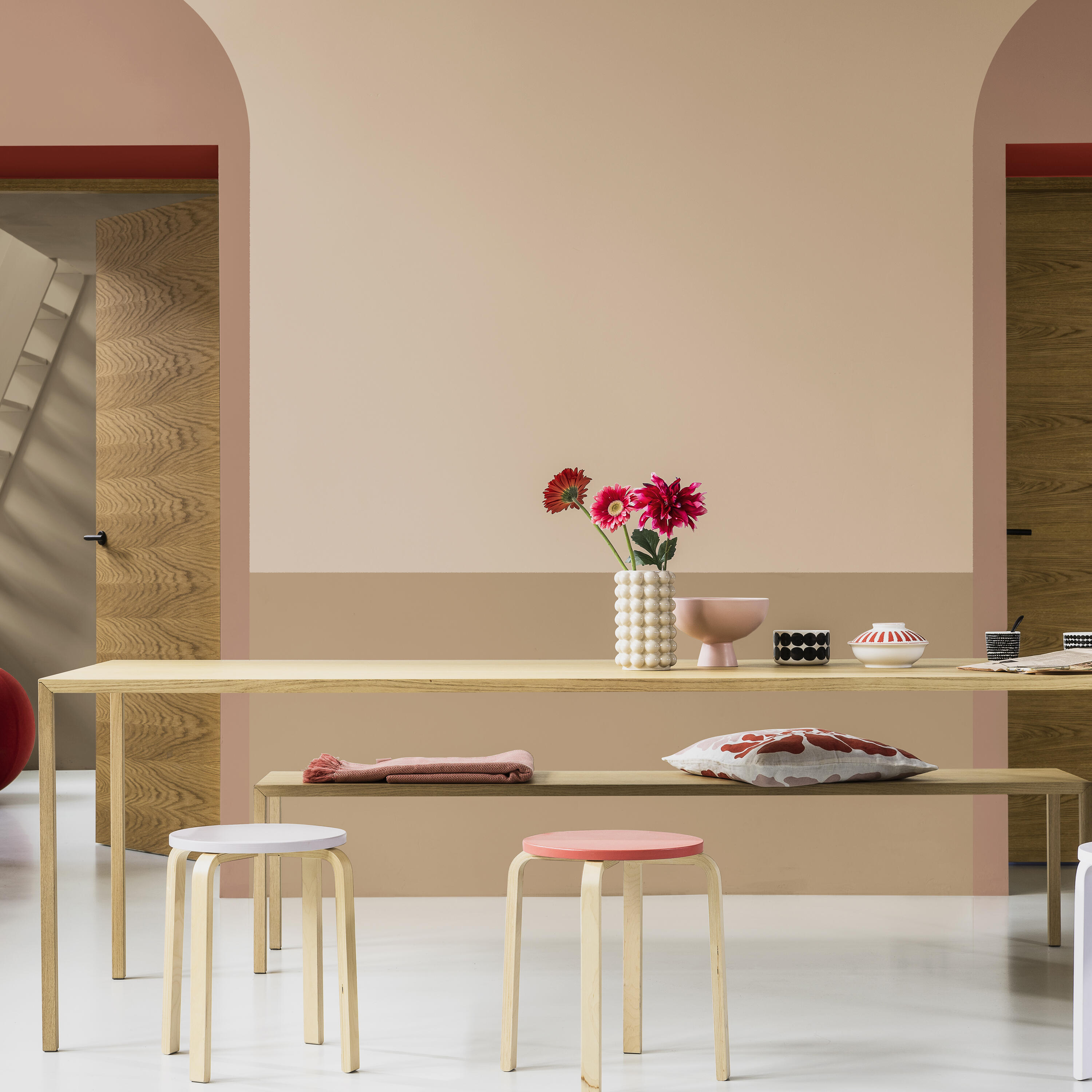 Peinture mur, bois rose des sables satin DULUX VALENTINE Crème de couleur 0.03l - 4