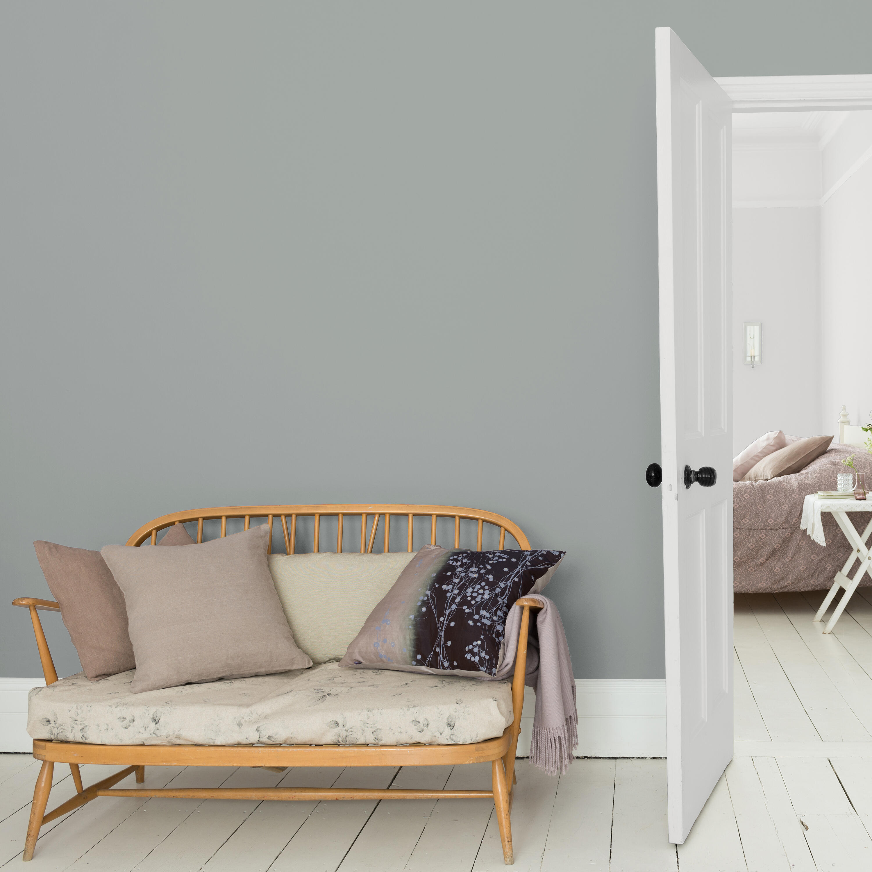 Peinture mur, boiserie gris alpaga mat DULUX VALENTINE Crème de couleur 0.5L - 3