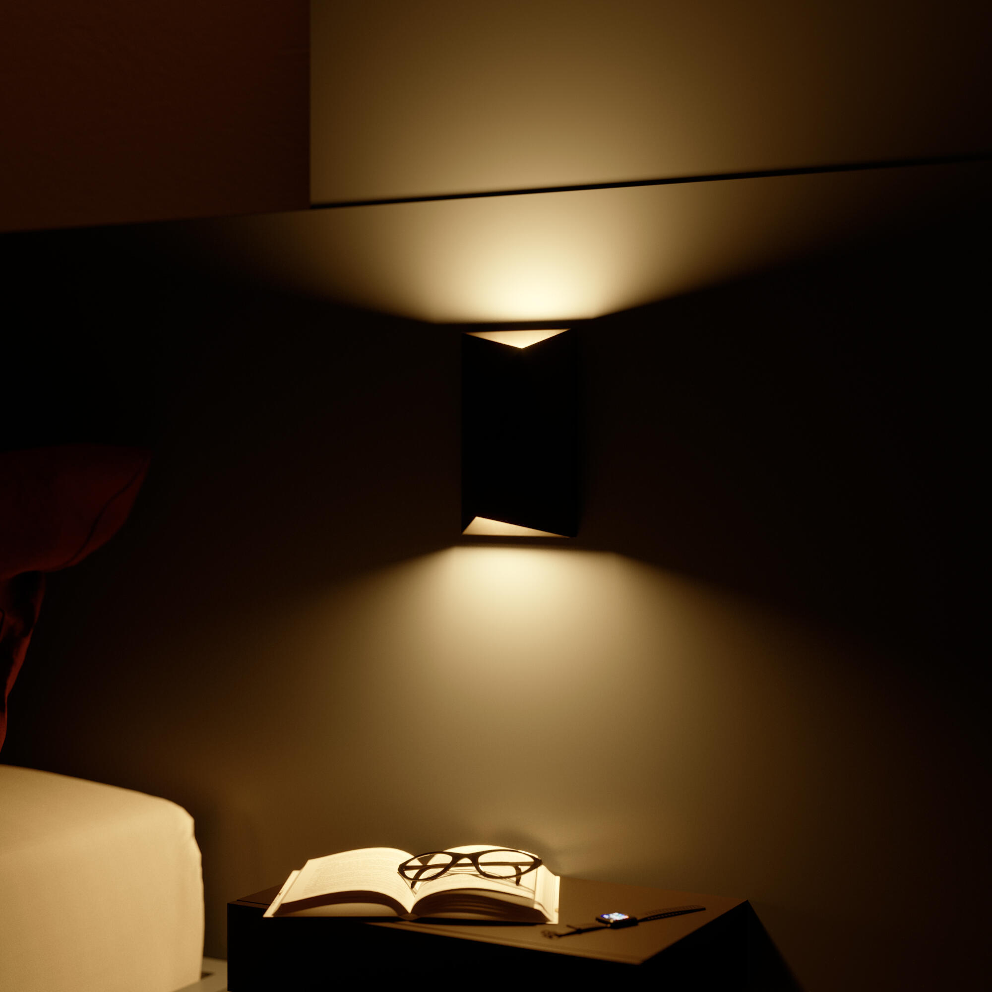 Applique LED, fer / polycarbonate, noir, Lugo, INSPIRE - 3