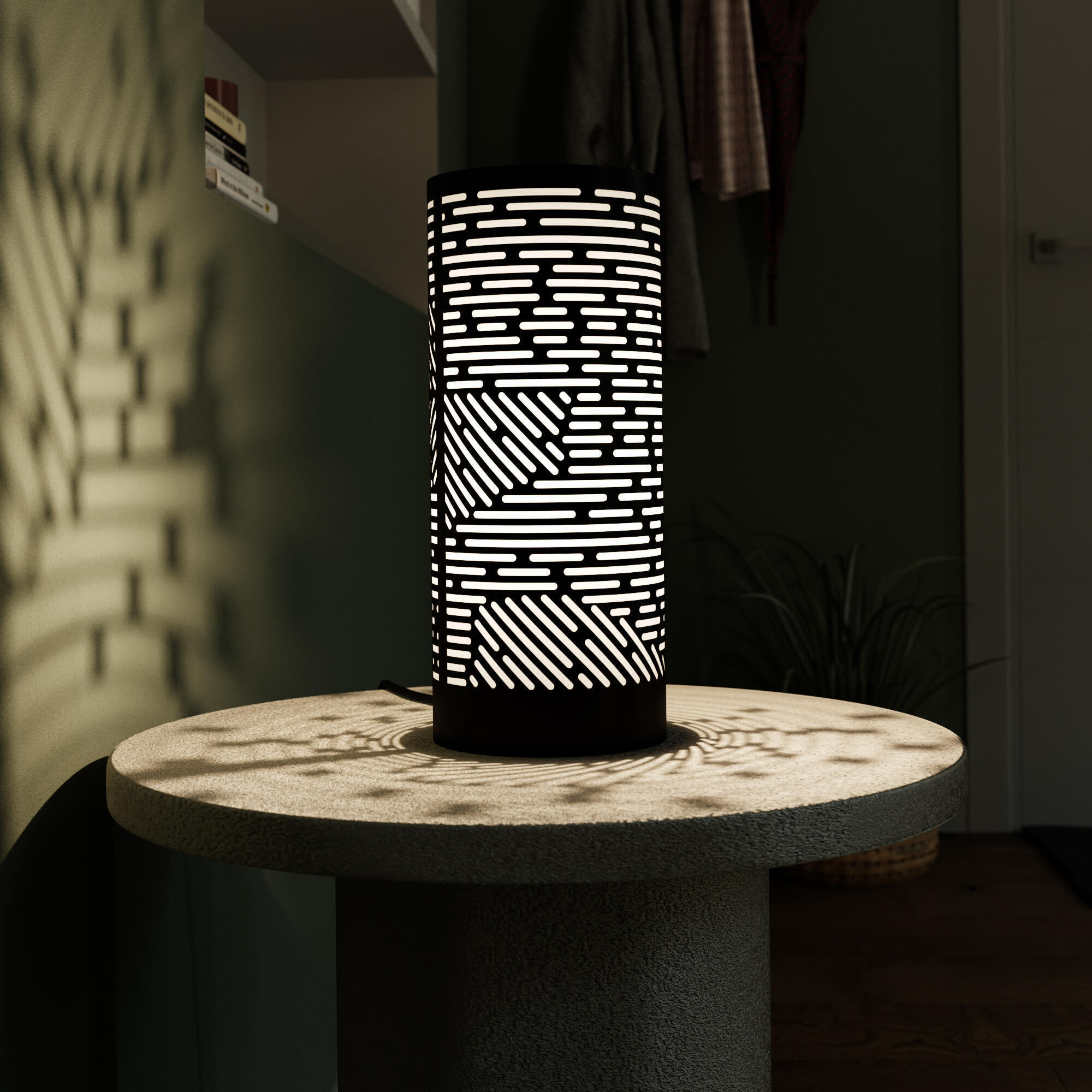 Lampe Slots, h.28.5cm, acier, H.28.5 cm INSPIRE, E27 - 6