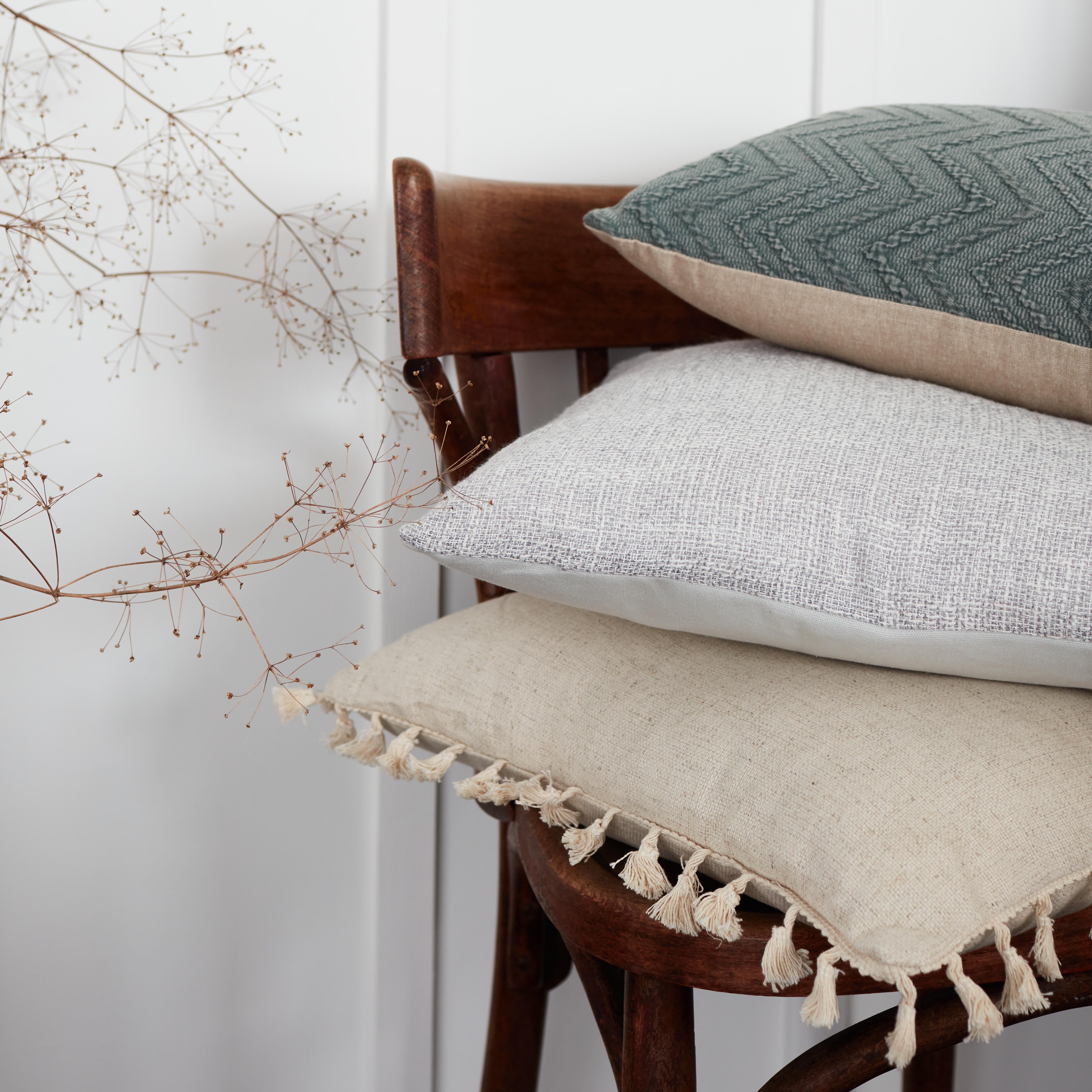 Coussin Ravy, kaki l.30 x L.50 cm - 2