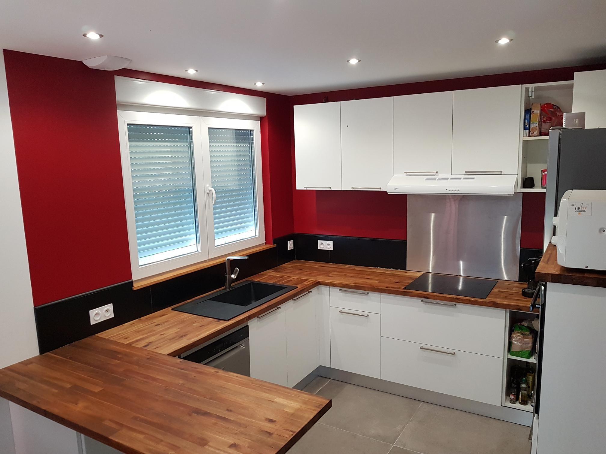 Piano cucina in legno acacia L 250 x P 65 cm, spessore 3.6 cm - 11