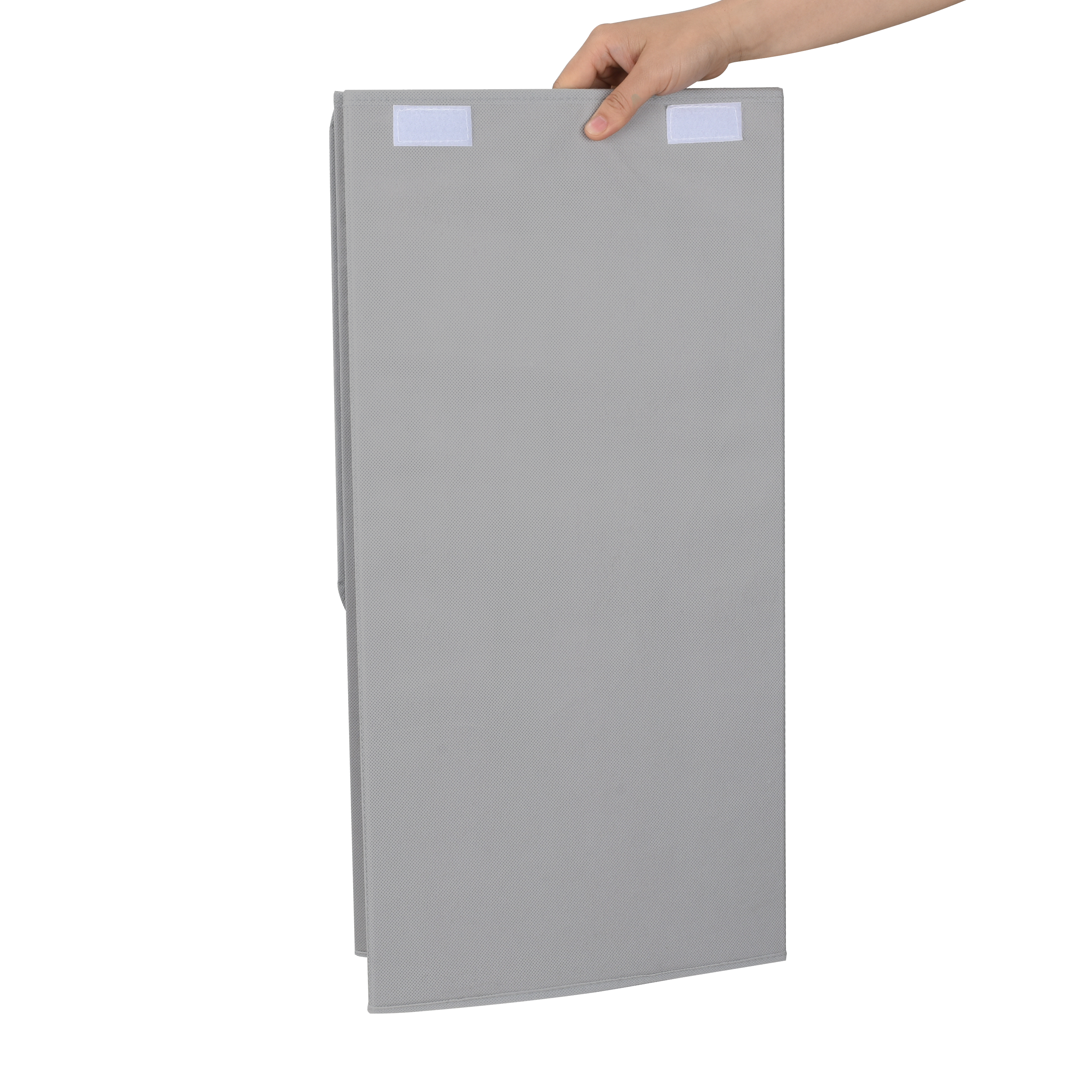 Cesto de ropa sucia con tapa Textile de plástico gris 60 L - 9