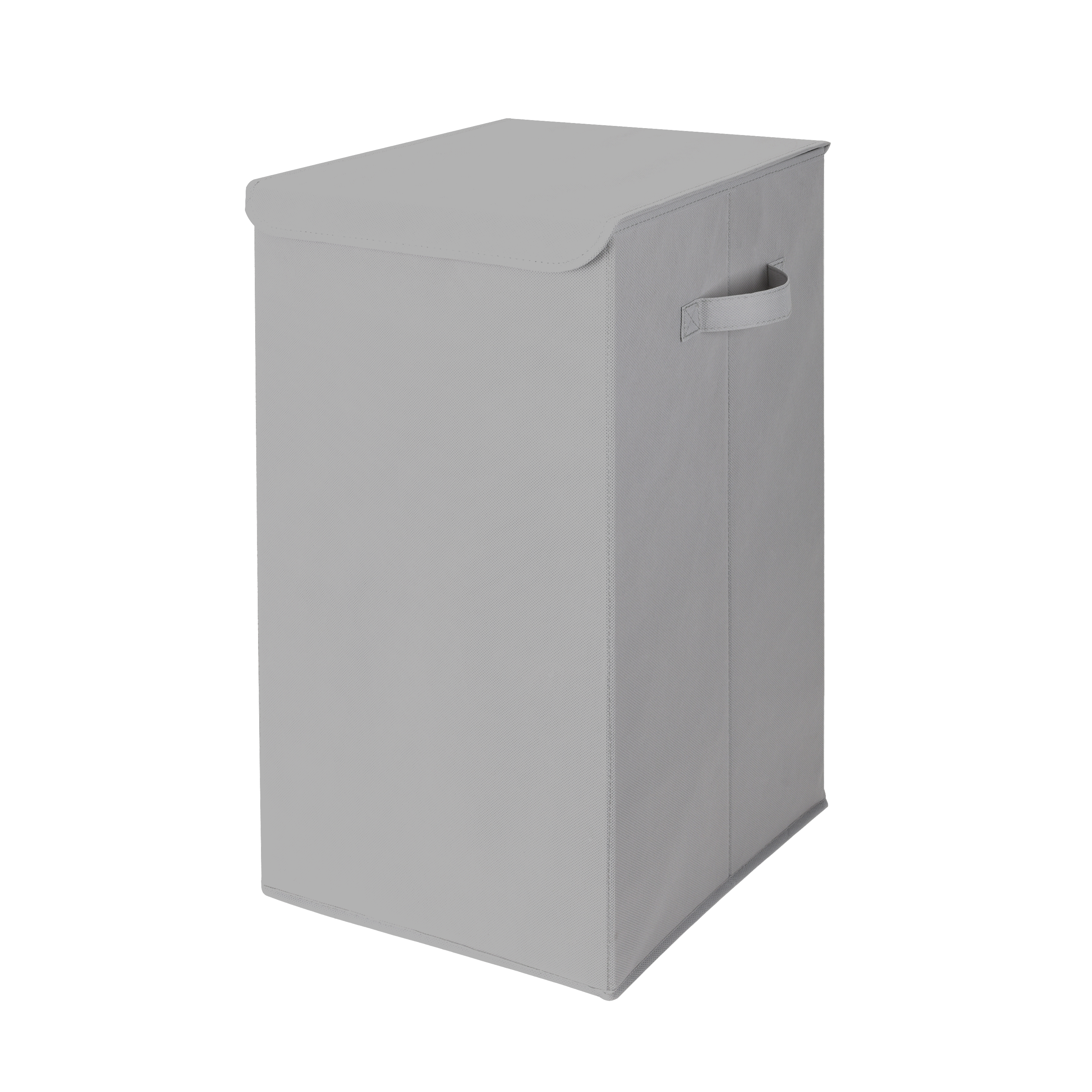 Cesto de ropa sucia con tapa Textile de plástico gris 60 L - 10