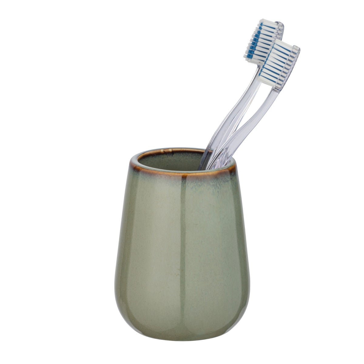 Porta spazzolini Sirmione in ceramica verde WENKO - 3