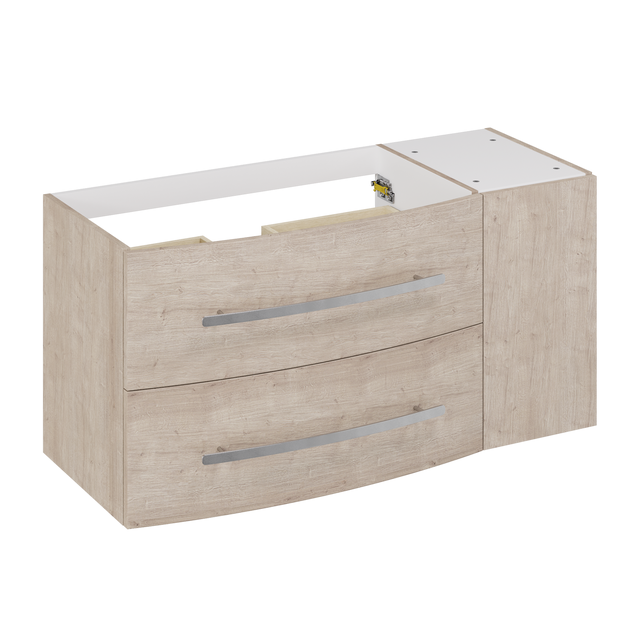 Meuble sous-vasque 2t/1p l.110 x H.53.7 x P.47.5 cm effet chêne Perla