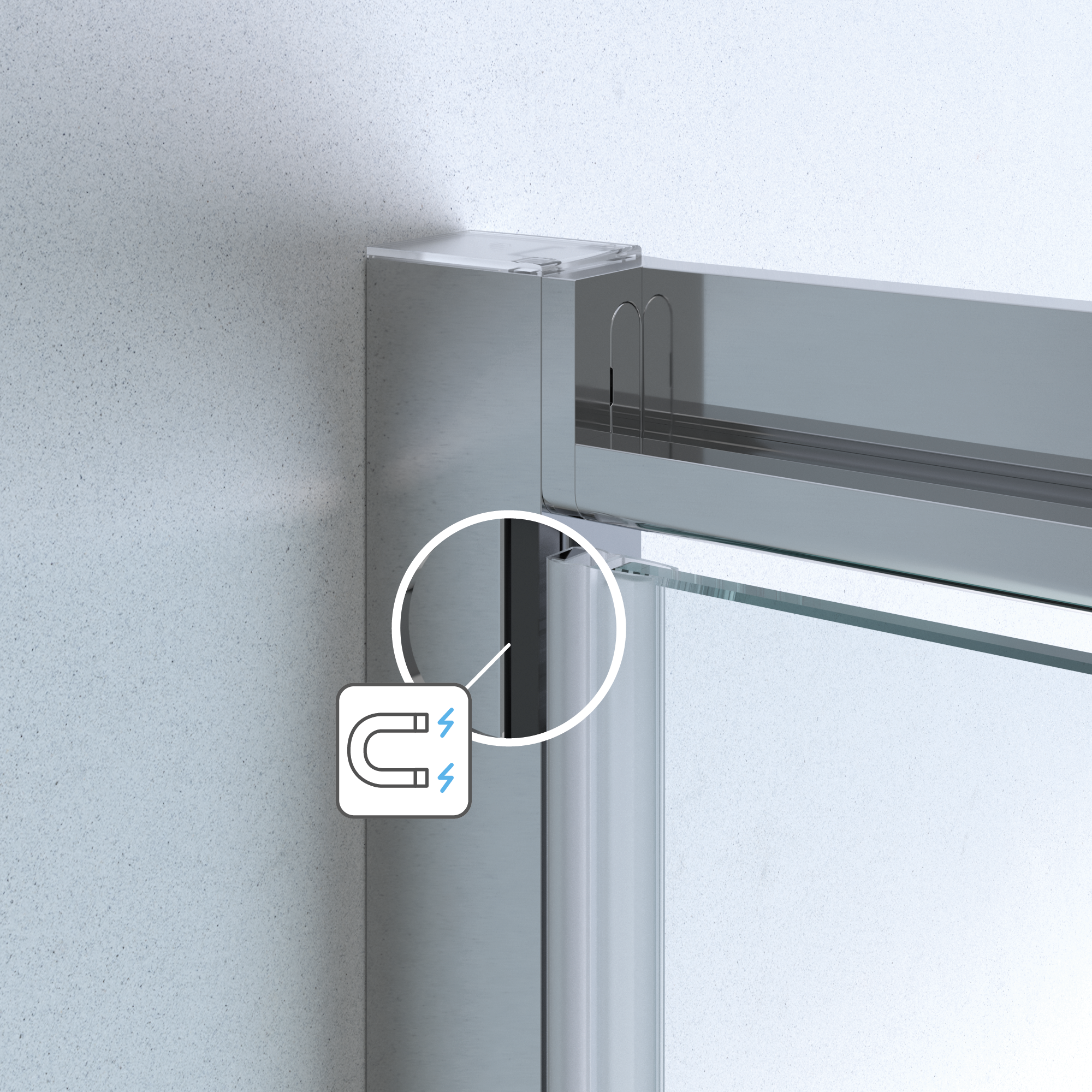 Szkło drzwi uchylnych transparentne 90 X 190 Sensea - 23