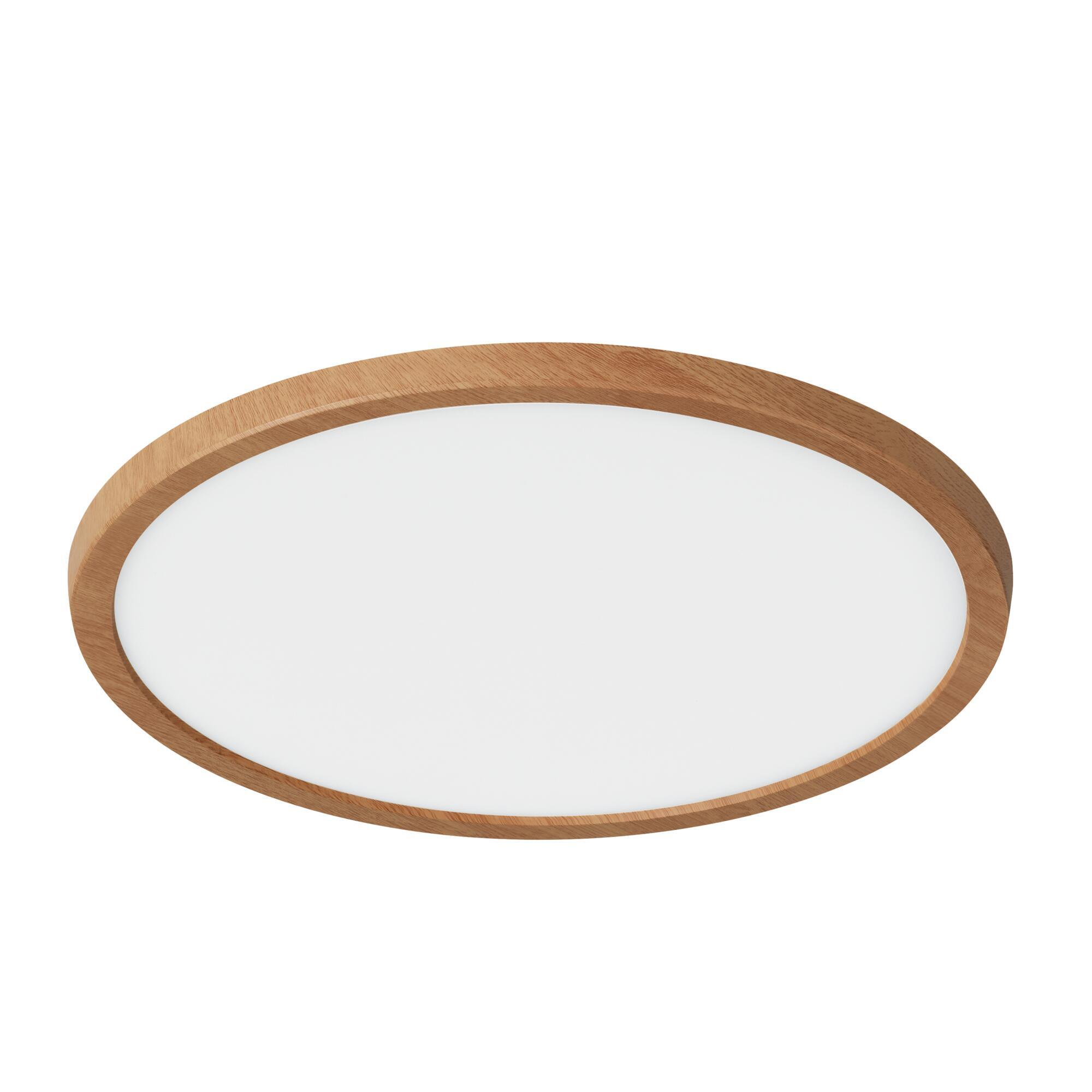 Plafonnier LED salle de bain Lano, D.29.4 cm 1700 lm blanc neutre, bois Inspire - 8