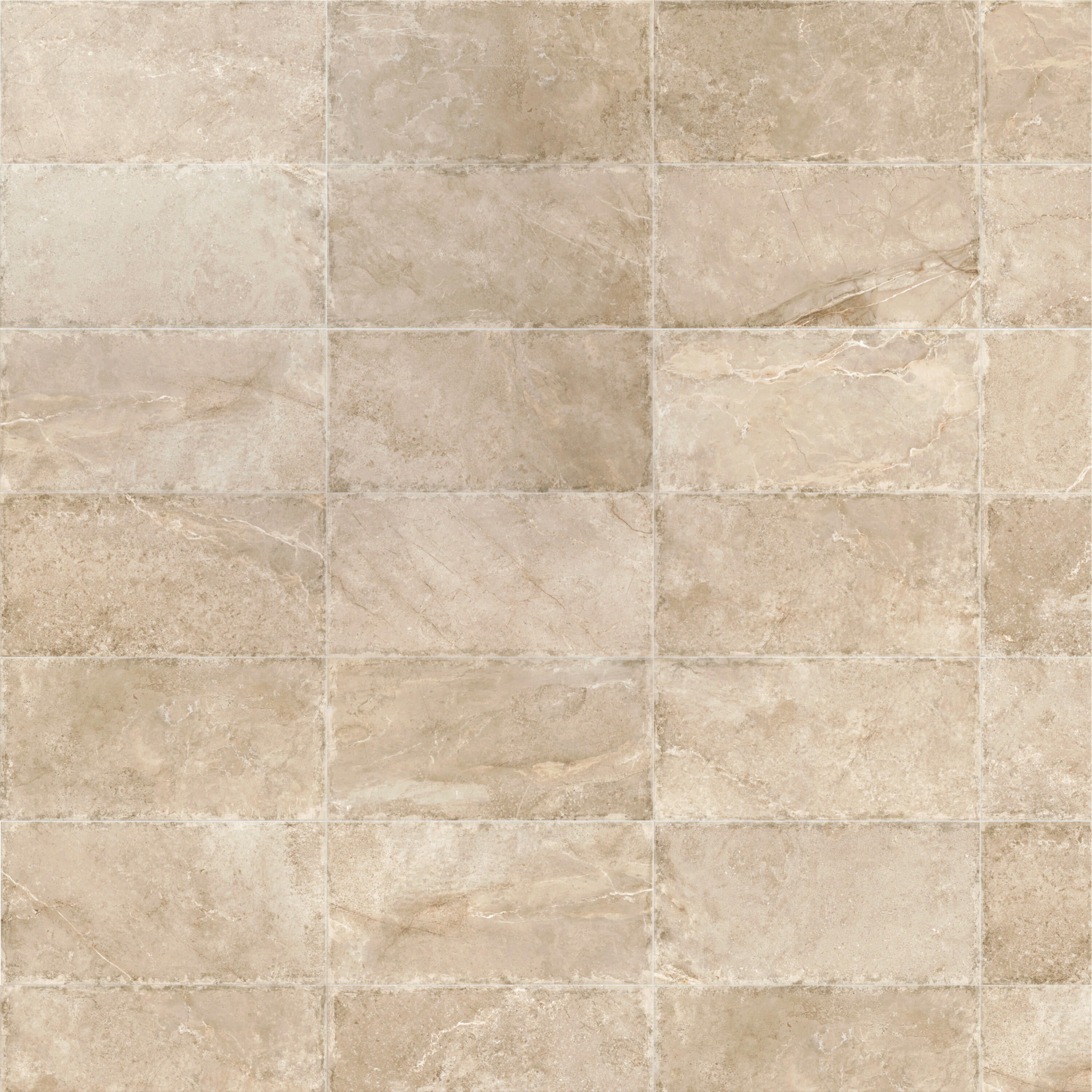Carrelage sol extérieur effet pierre taupe Roots l.30 x L.60 cm - 5