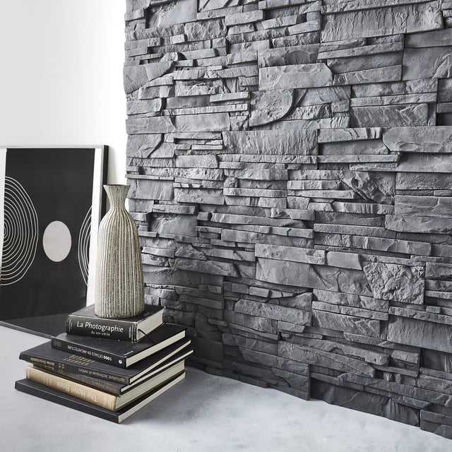 Plaquette de parement béton effet pierre Serena intérieur / extérieur