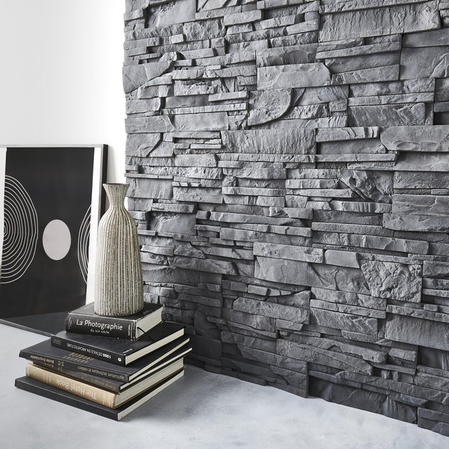 Plaquette de parement béton effet pierre Serena intérieur / extérieur