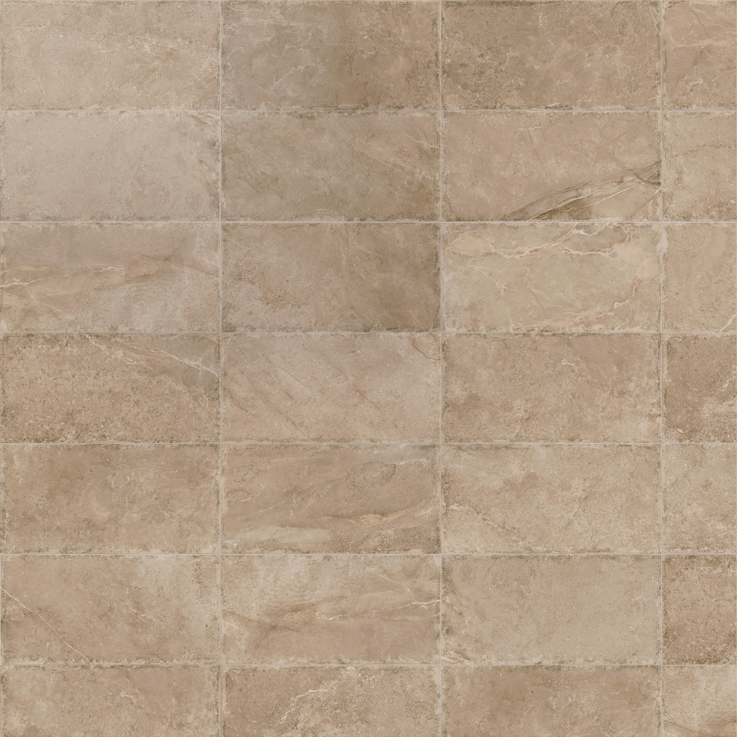 Carrelage mur intérieur/sol intérieur effet pierre taupe Roots l.30 x L.60 cm - 4