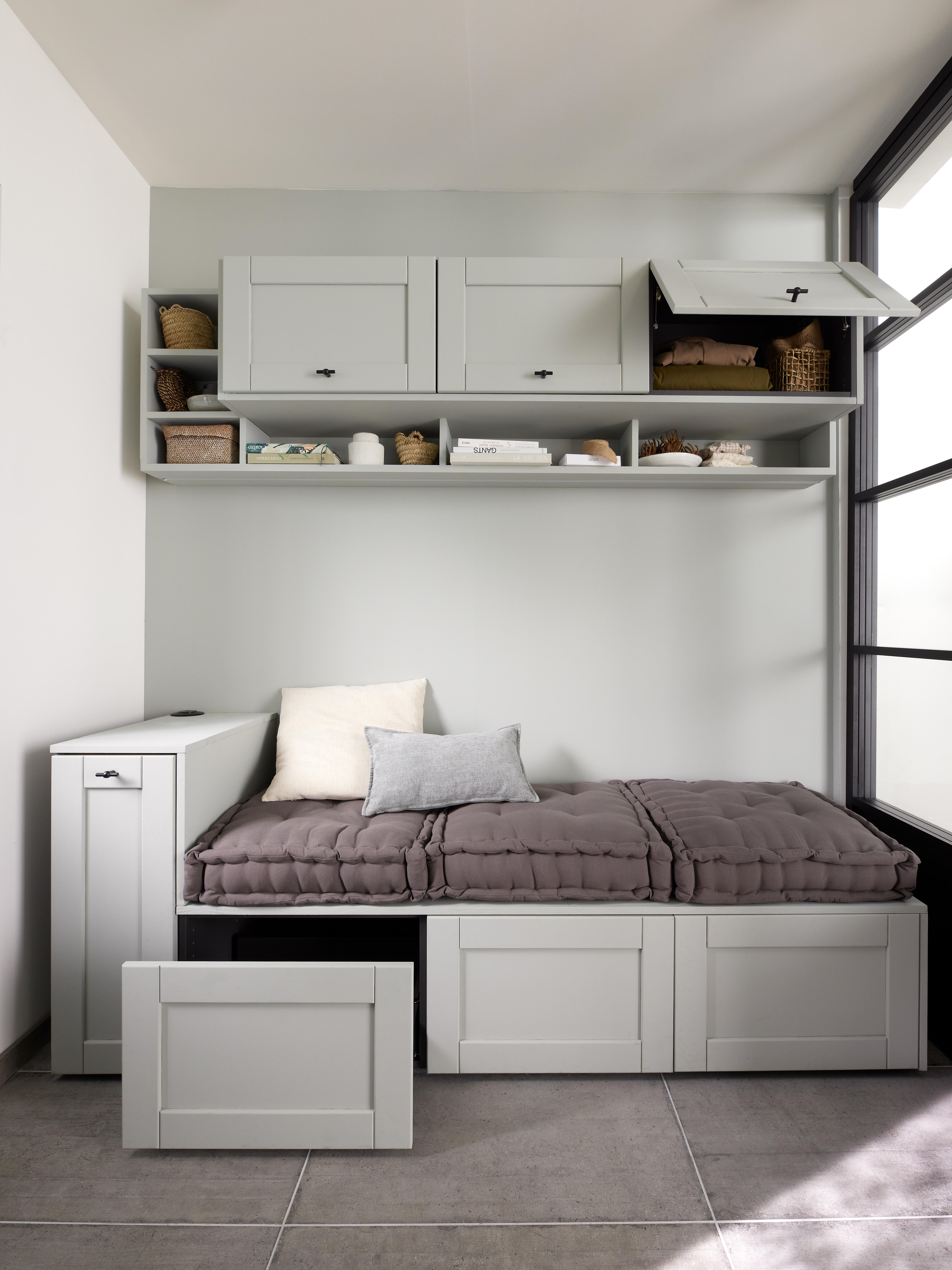 Módulo alto de cocina gris en kit Delinia ID 60 x 38.4 x 35 cm - 8