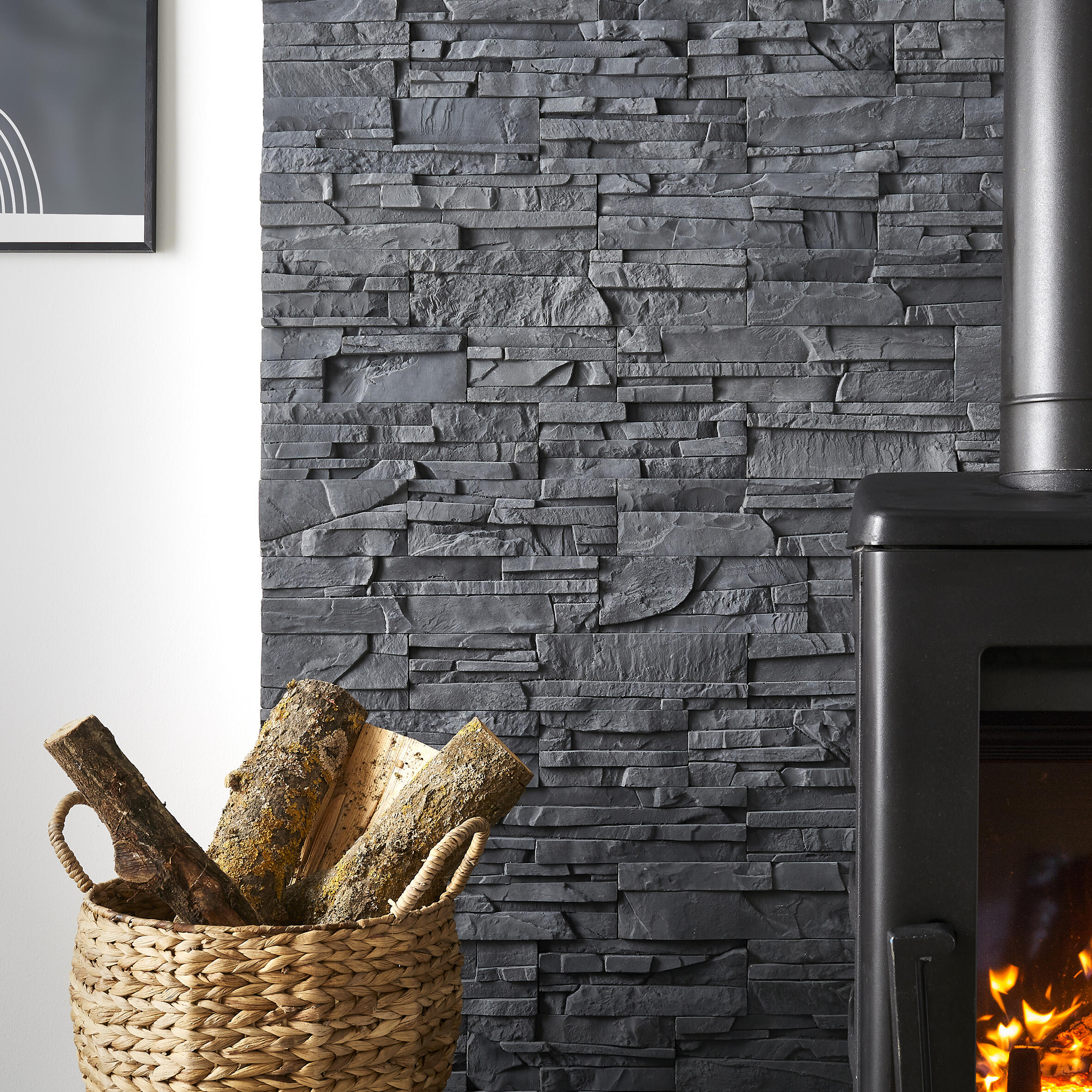 Plaquette de parement béton effet pierre Serena intérieur / extérieur - 2