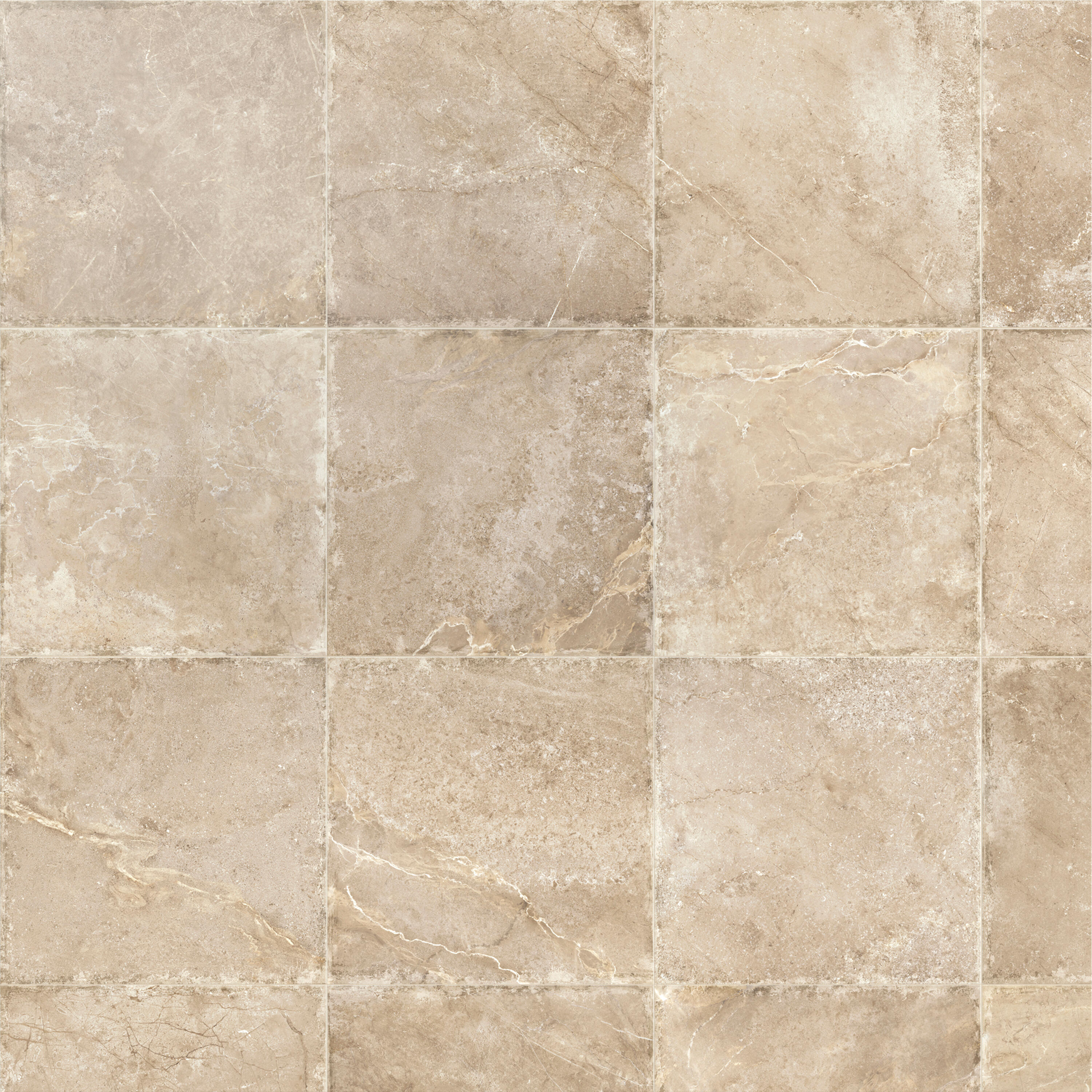 Carrelage sol extérieur effet pierre taupe Roots l.60 x L.60 cm - 5