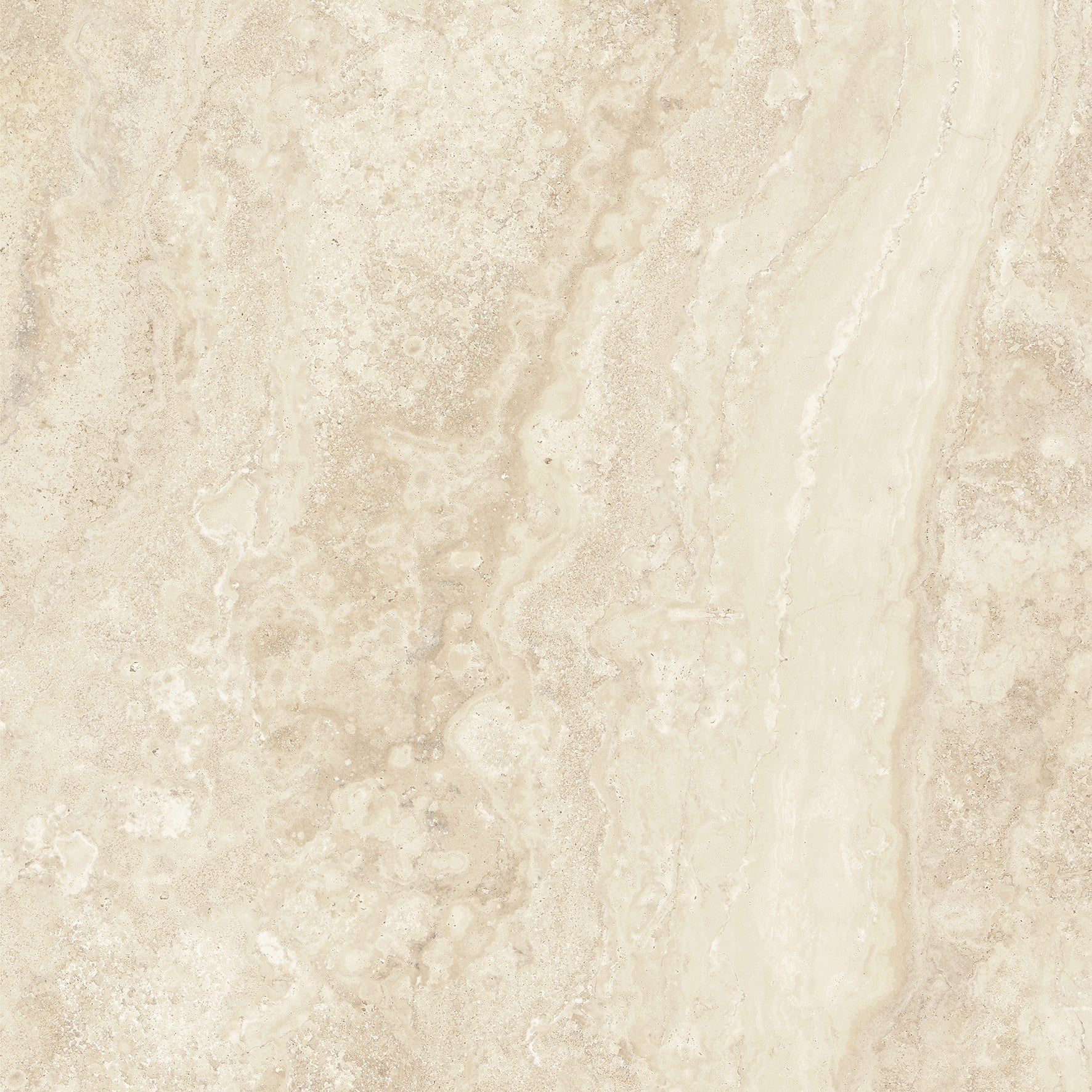 Lot 2 dalles grès cérame travertin, beige, L.60.4 x l.60.4 cm x Ep.20 mm - 4