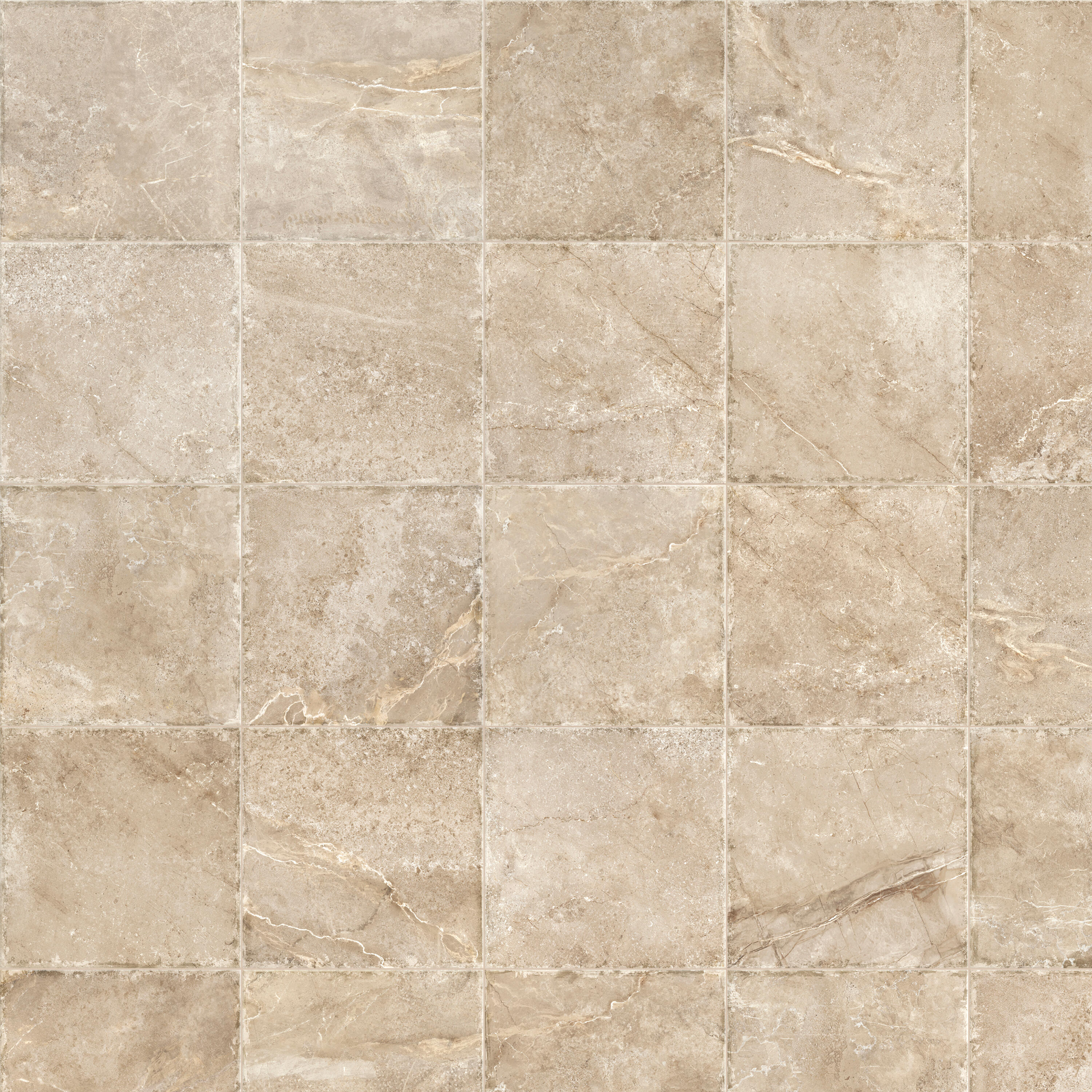 Carrelage sol extérieur effet pierre taupe Roots l.45 x L.45 cm - 5