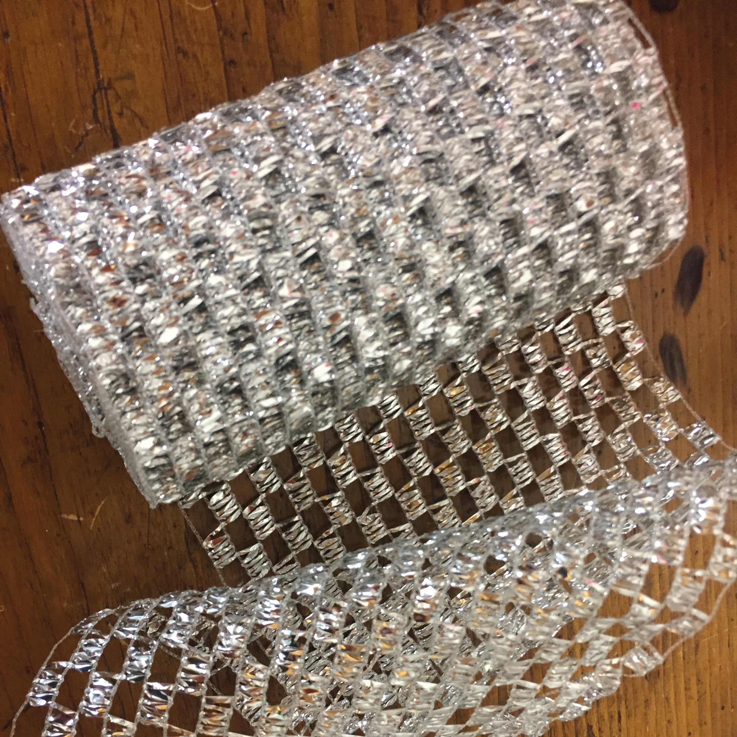 Tessuto natalizio rete rosso H 15 L 300 cm - 4