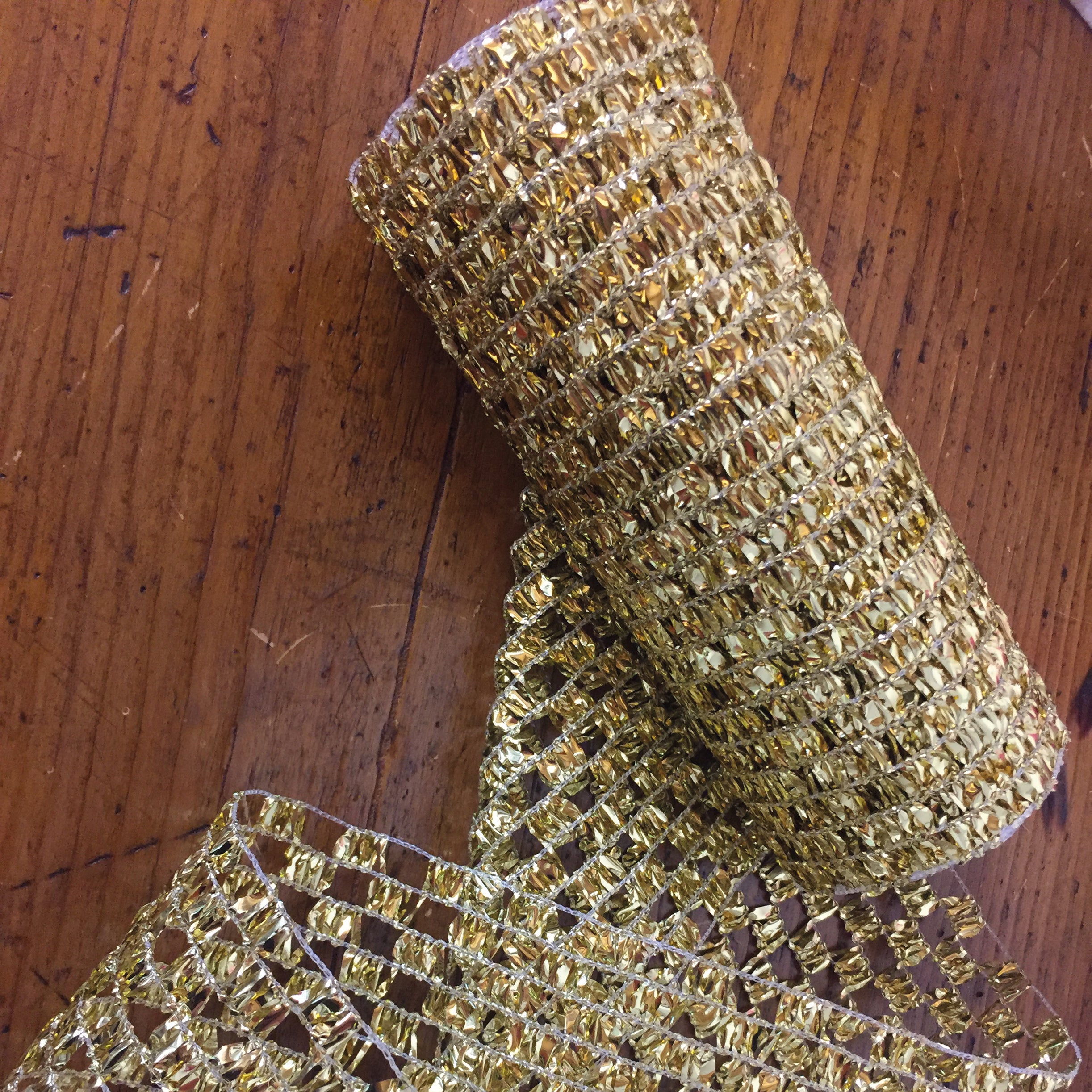 Tessuto natalizio rete rosso H 15 L 300 cm - 3