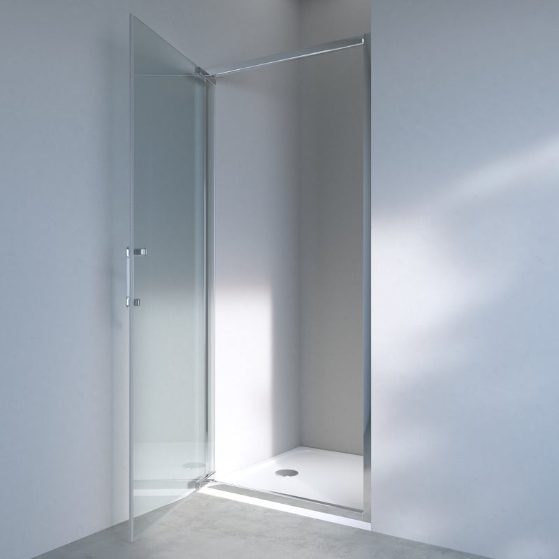 SENSEA Vetro per doccia ad apertura girevole Easy L 90 x H 190cm, Sp. 6 mm