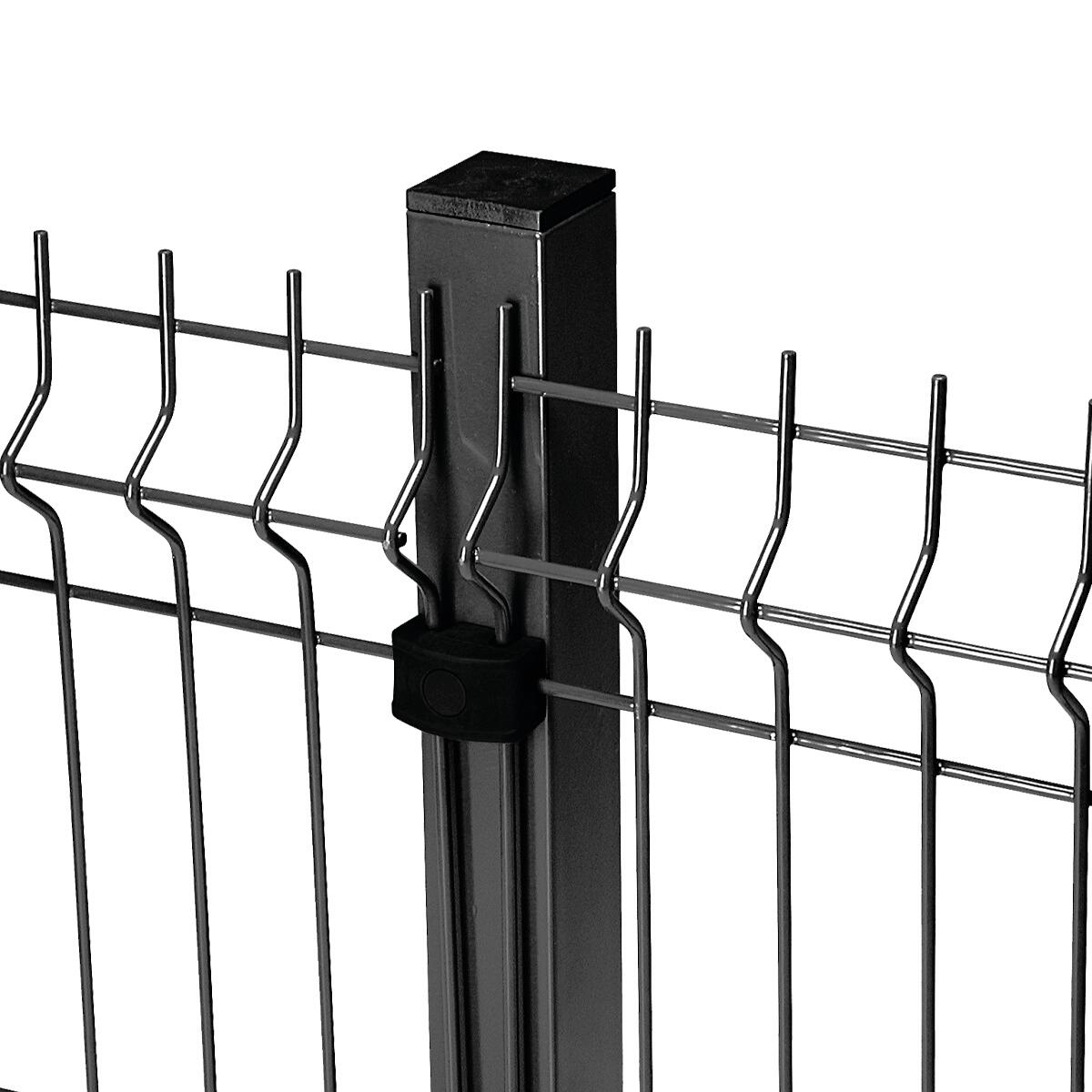 Palo quadrato in acciaio FERRO BULLONI grigio H 230 x L 5 cm - 4