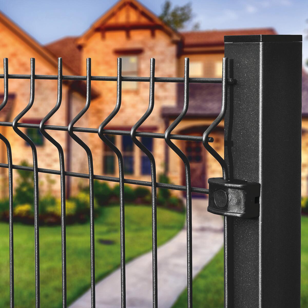 Palo quadrato in acciaio FERRO BULLONI Medium grigio H 200 x L 5 cm - 2