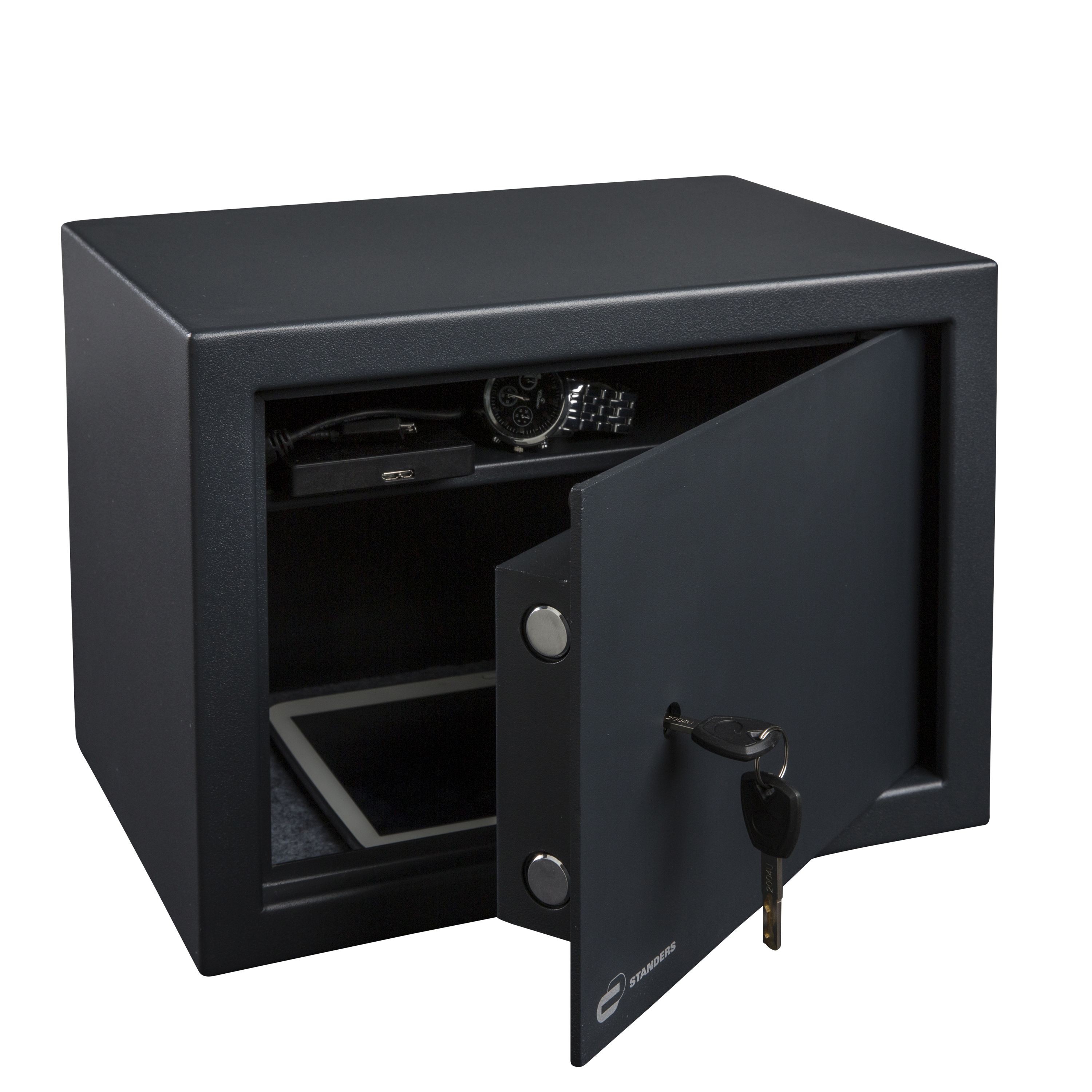 Coffre-fort à clé STANDERS Sft-25kbl2 H.25 x l.35 x P.25 cm, 16L - 7