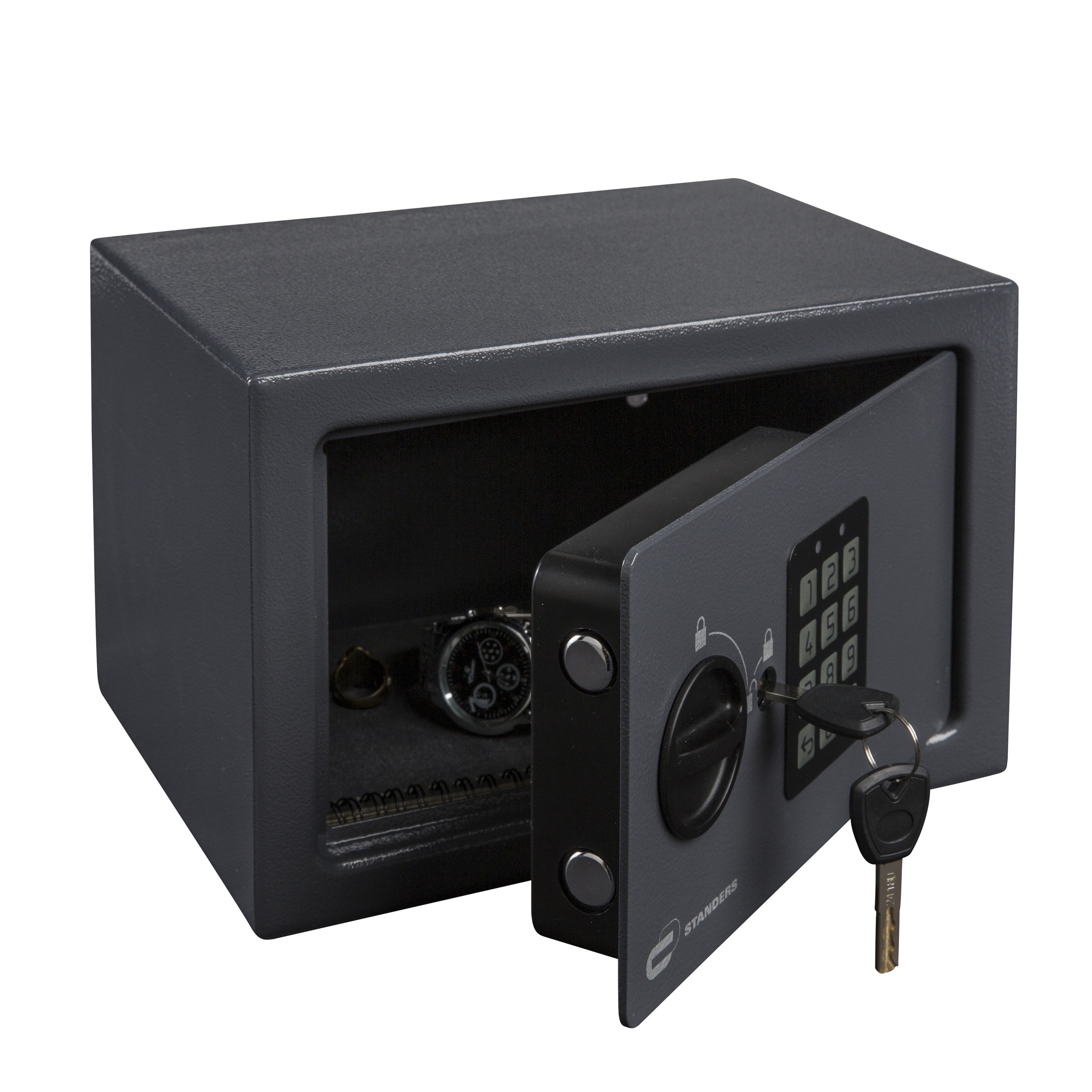 Coffre-fort à code STANDERS Sft-18enl1-20d H.18 x l.28 x P.20 cm, 9L - 5