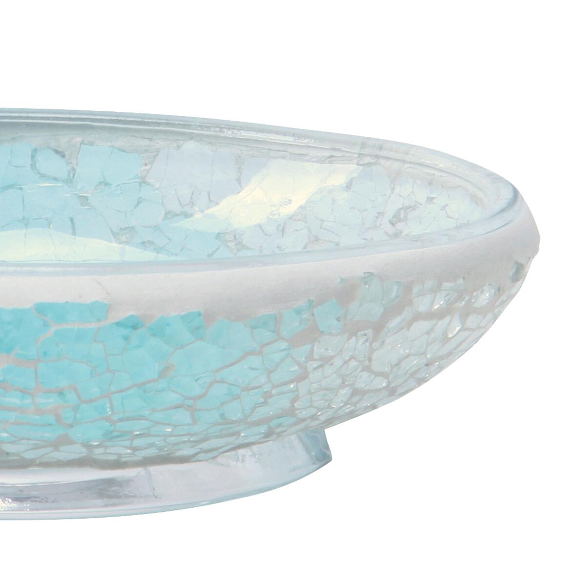 Valigetta per sapone Summer blu 16 cm x 4 cm in vetro - 3