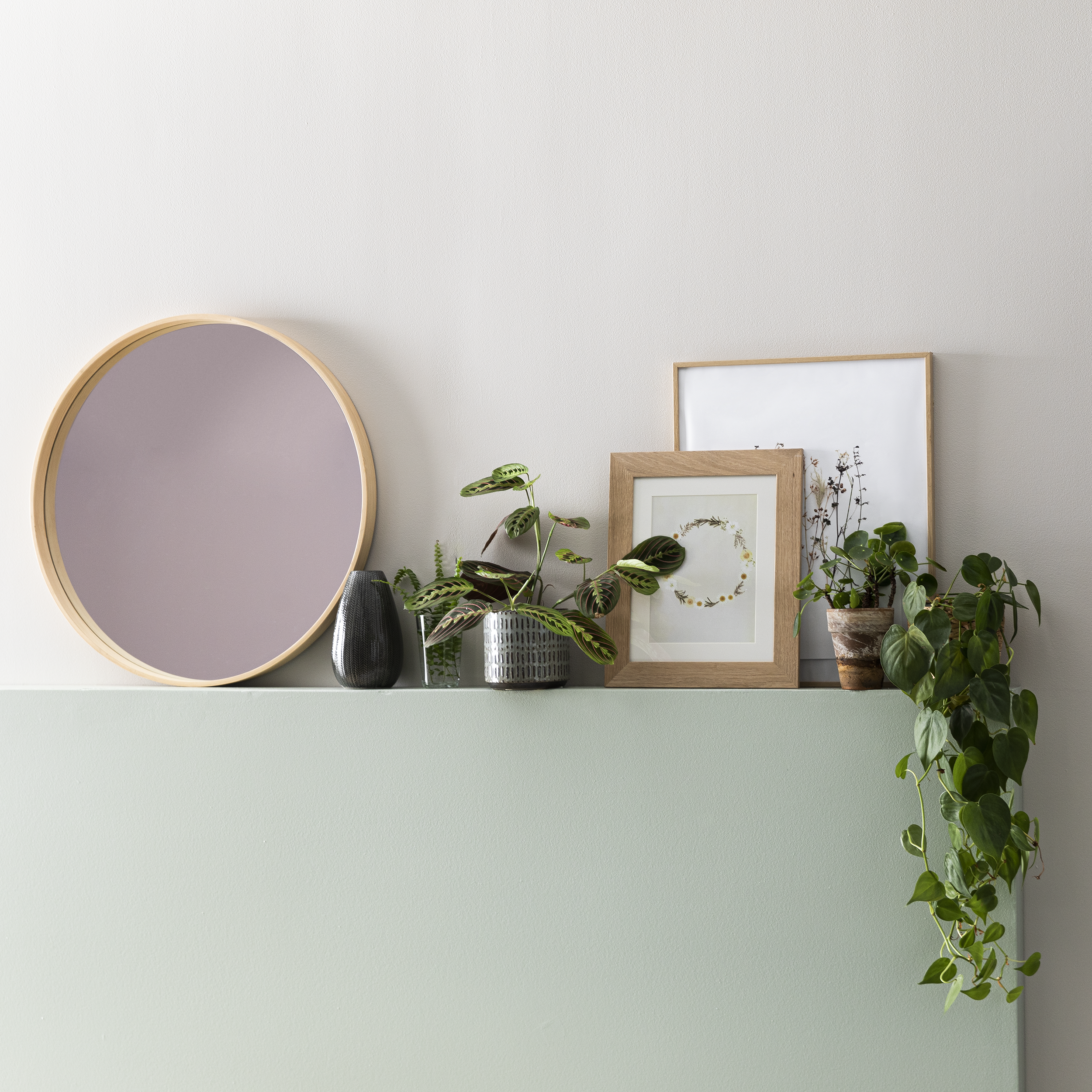 Miroir rond bois naturel Nordik INSPIRE diam.62 cm - 14