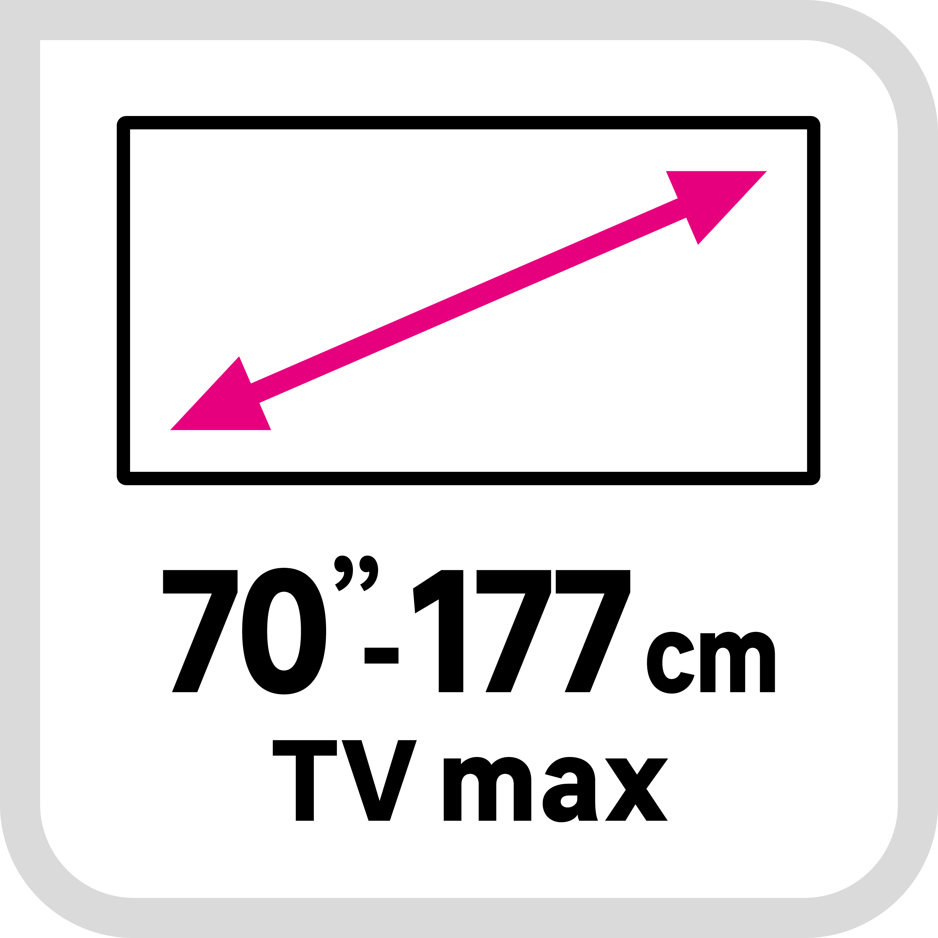 Uchwyt pod TV regulowany 32 - 70