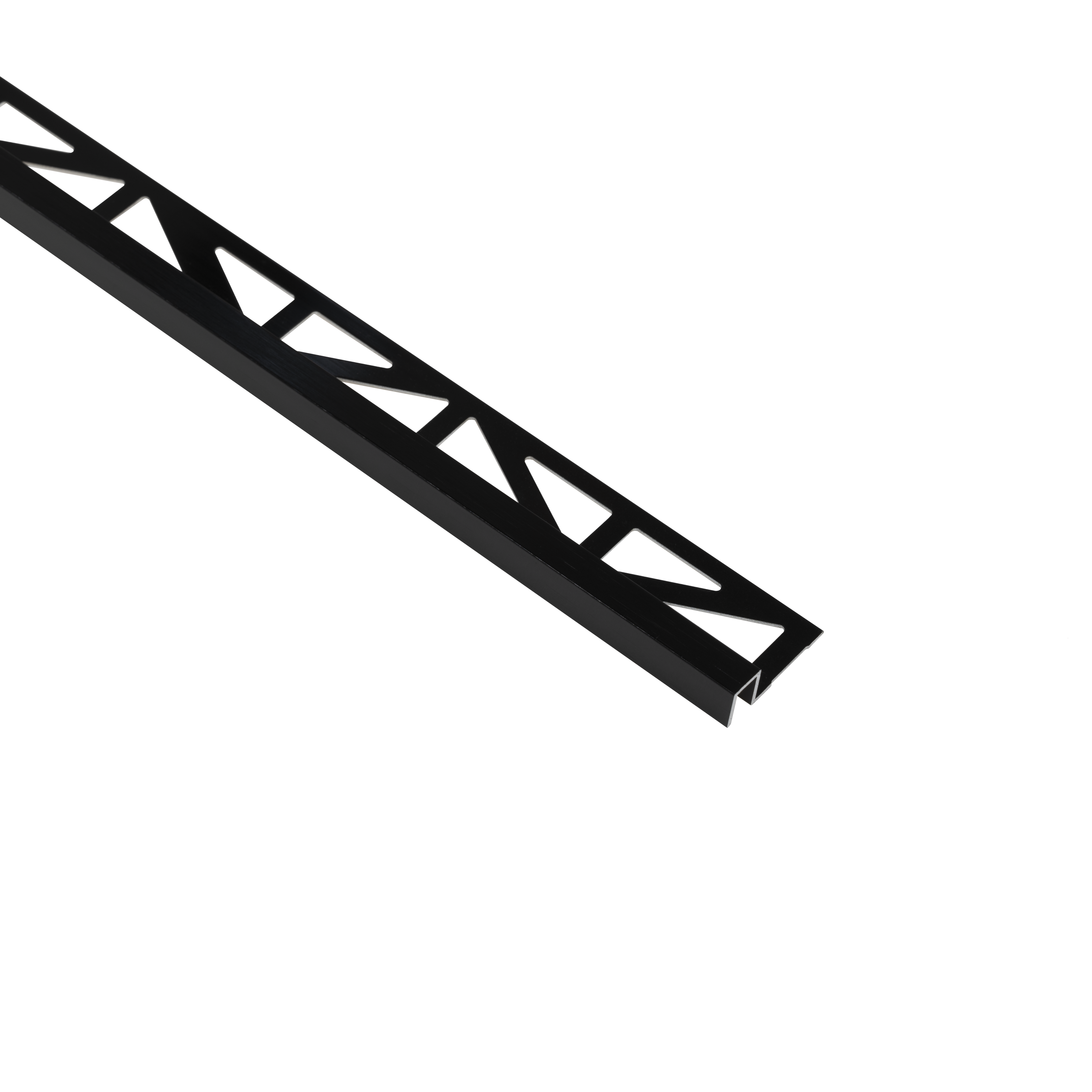 Zewnętrzny profil kątowy aluminiowy czarny połysk 250 cm