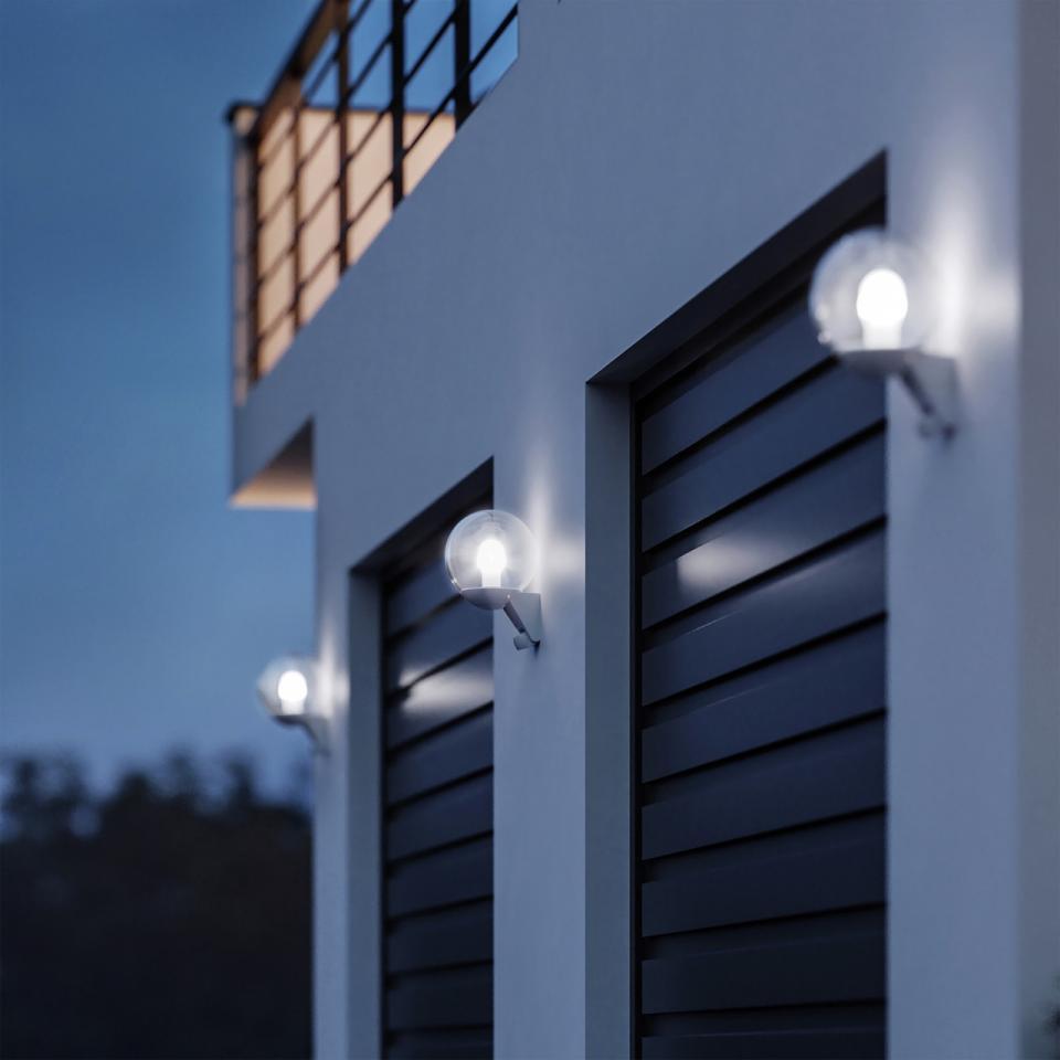 Applique classico da esterno L 585S nero con sensore di movimento IP44 E27 STEINEL - 4