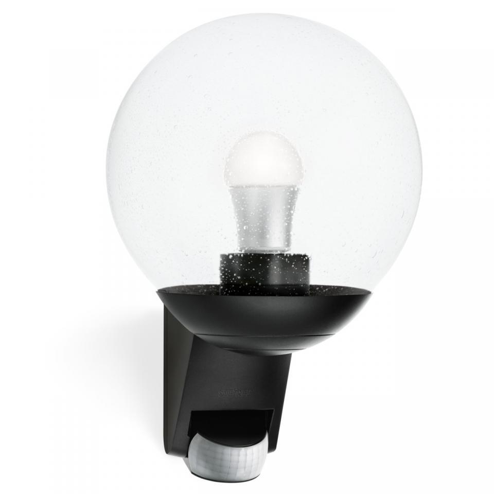 Applique classico da esterno L 585S nero con sensore di movimento IP44 E27 STEINEL - 12