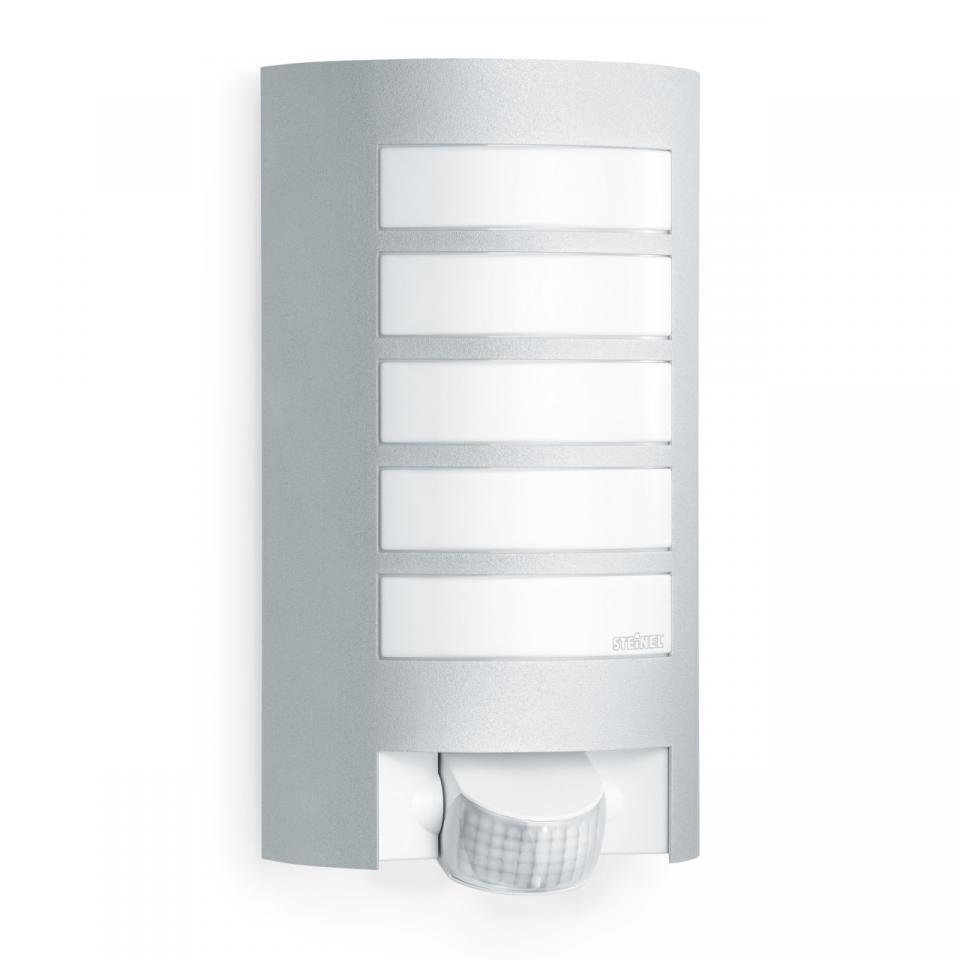 Applique moderno da esterno L12 grigio alluminio con sensore di movimento IP44 E27 STEINEL - 5