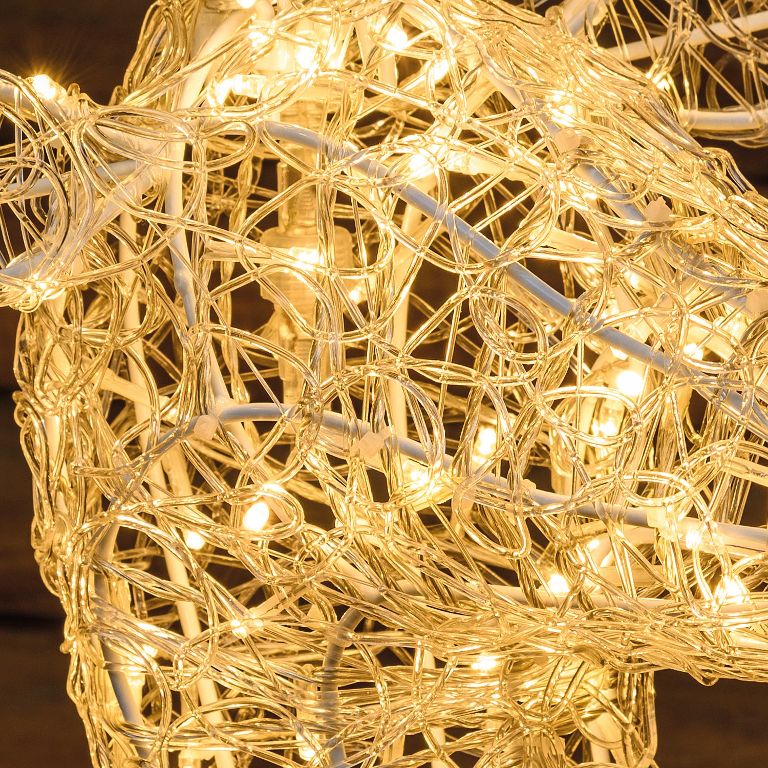 Renna luminosa 3D 600 lampadine led bianco caldo L 1.2 m x H 160 cm - 4