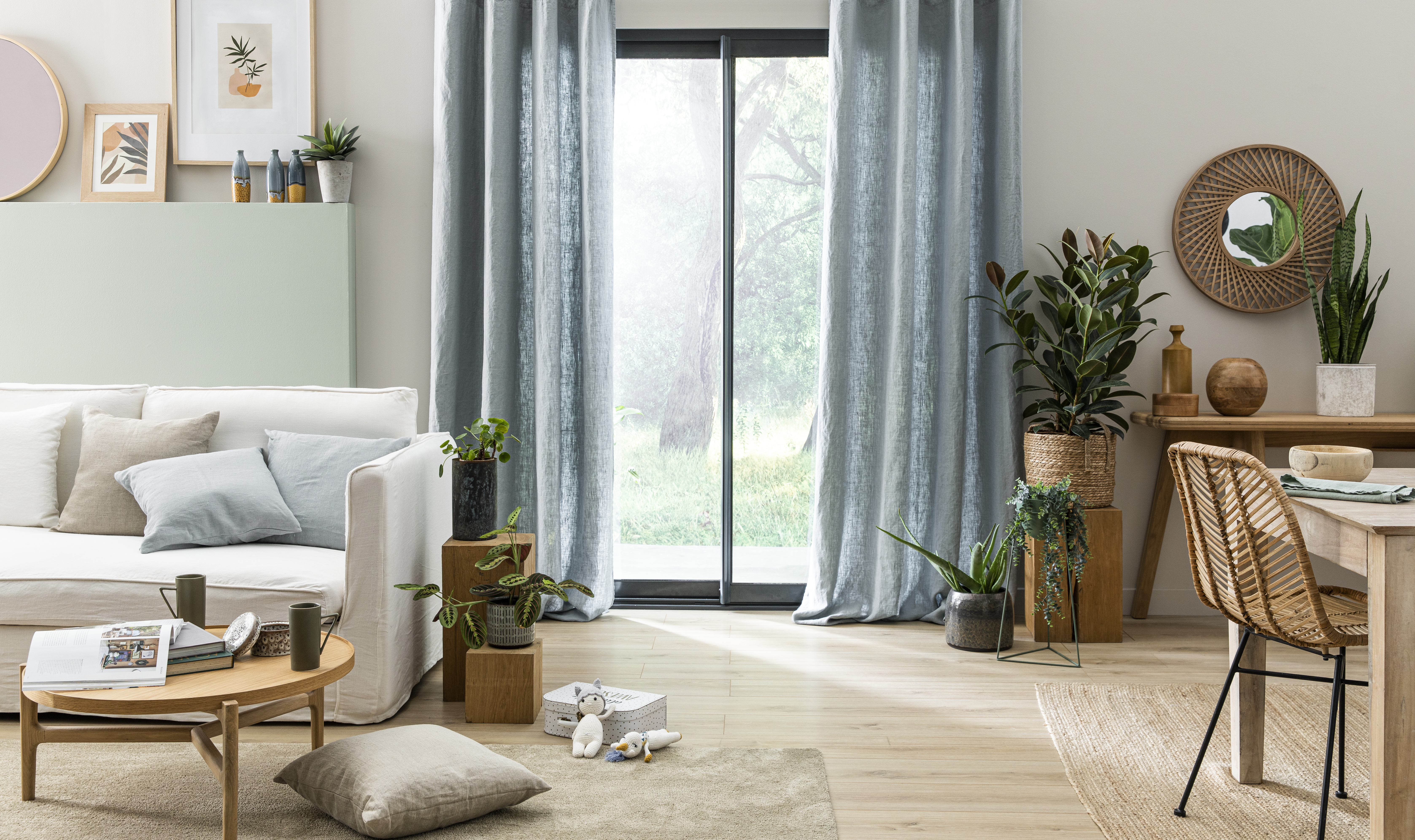 Cortinado fita e/ou presilha Danae 140x280cm celadon 3 Inspire - 13