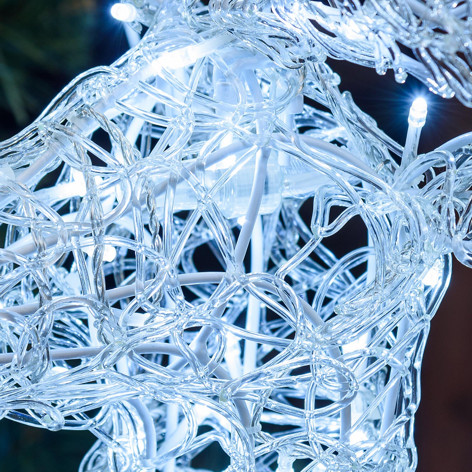 Renna luminosa 3D 200 lampadine led bianco freddo L 1.7 m x H 95 cm - 7