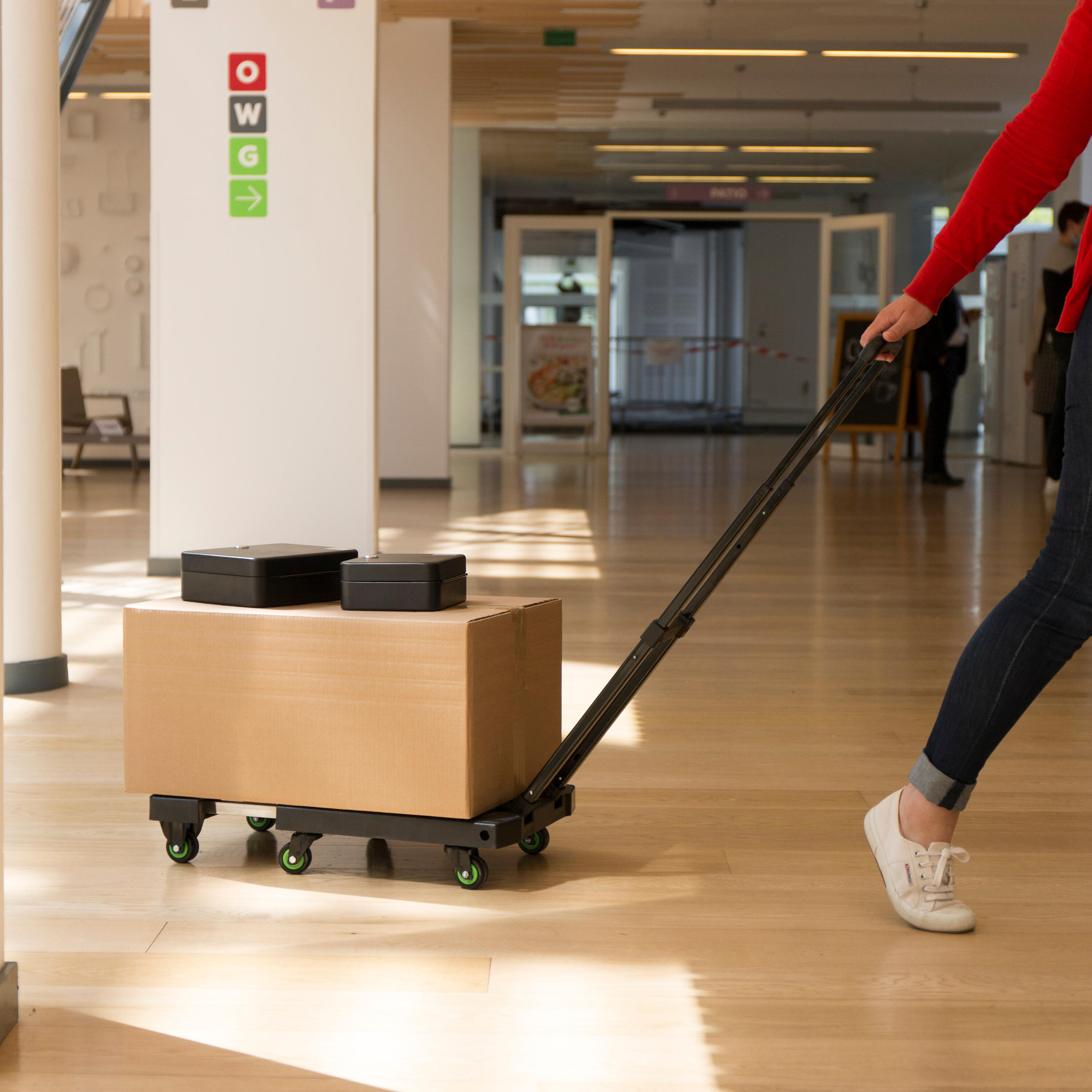 Carro transporte plataforma EXTENSÍVEL E DOBRÁVEL 70KG - 3