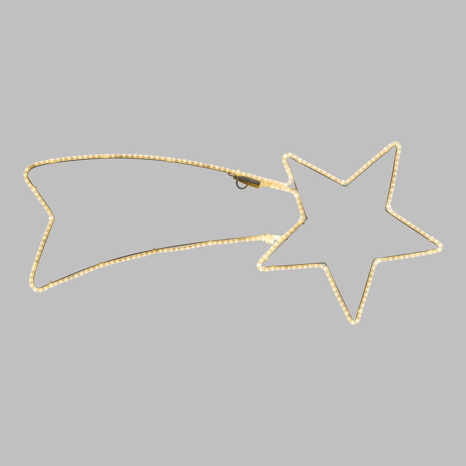 Stella decorativa luminosa stella cometa 240 lampadine led bianco caldo L 1.5 m x H 35 cm - 3