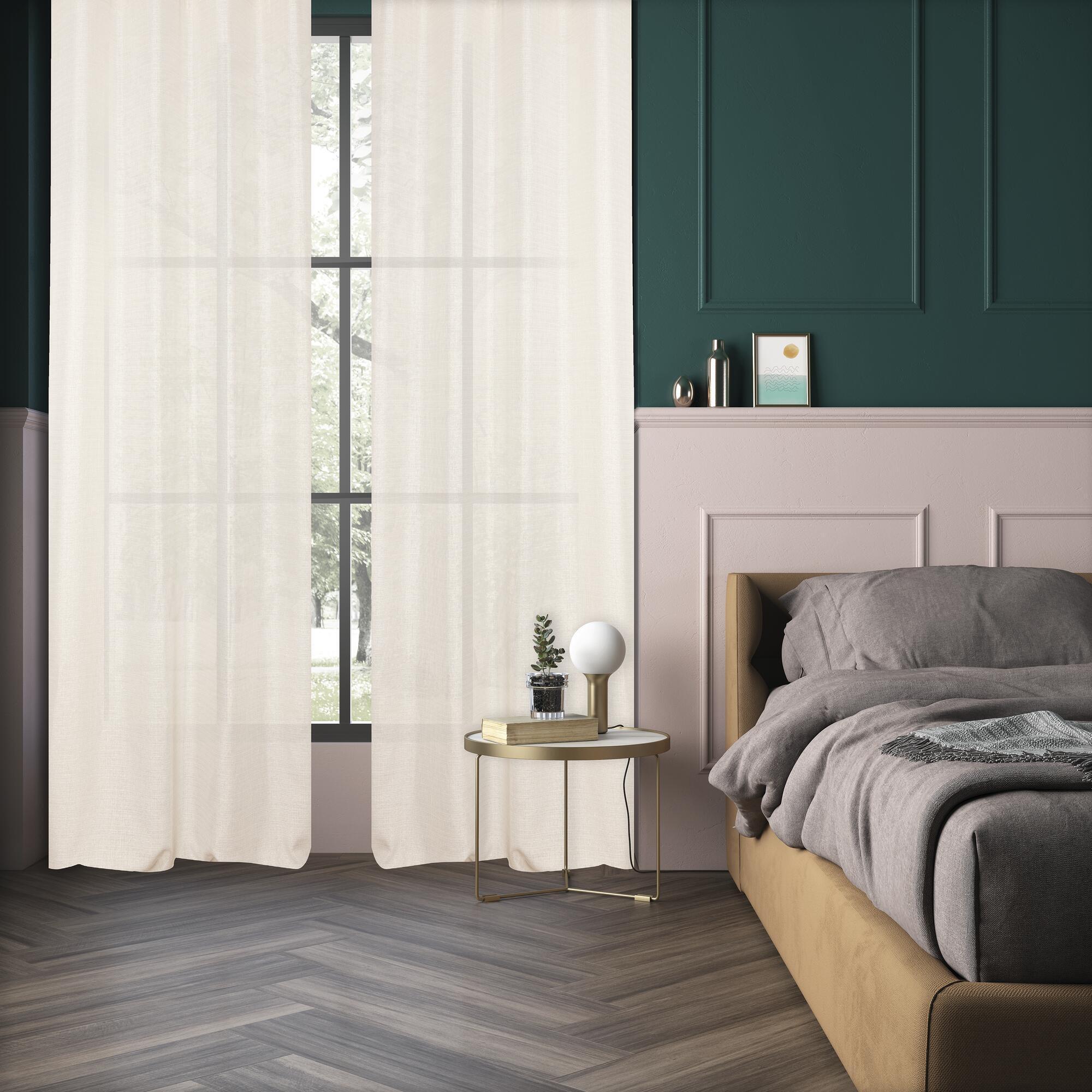 Cortinado ilhós Dario 140x260cm cru ouro Inspire - 3