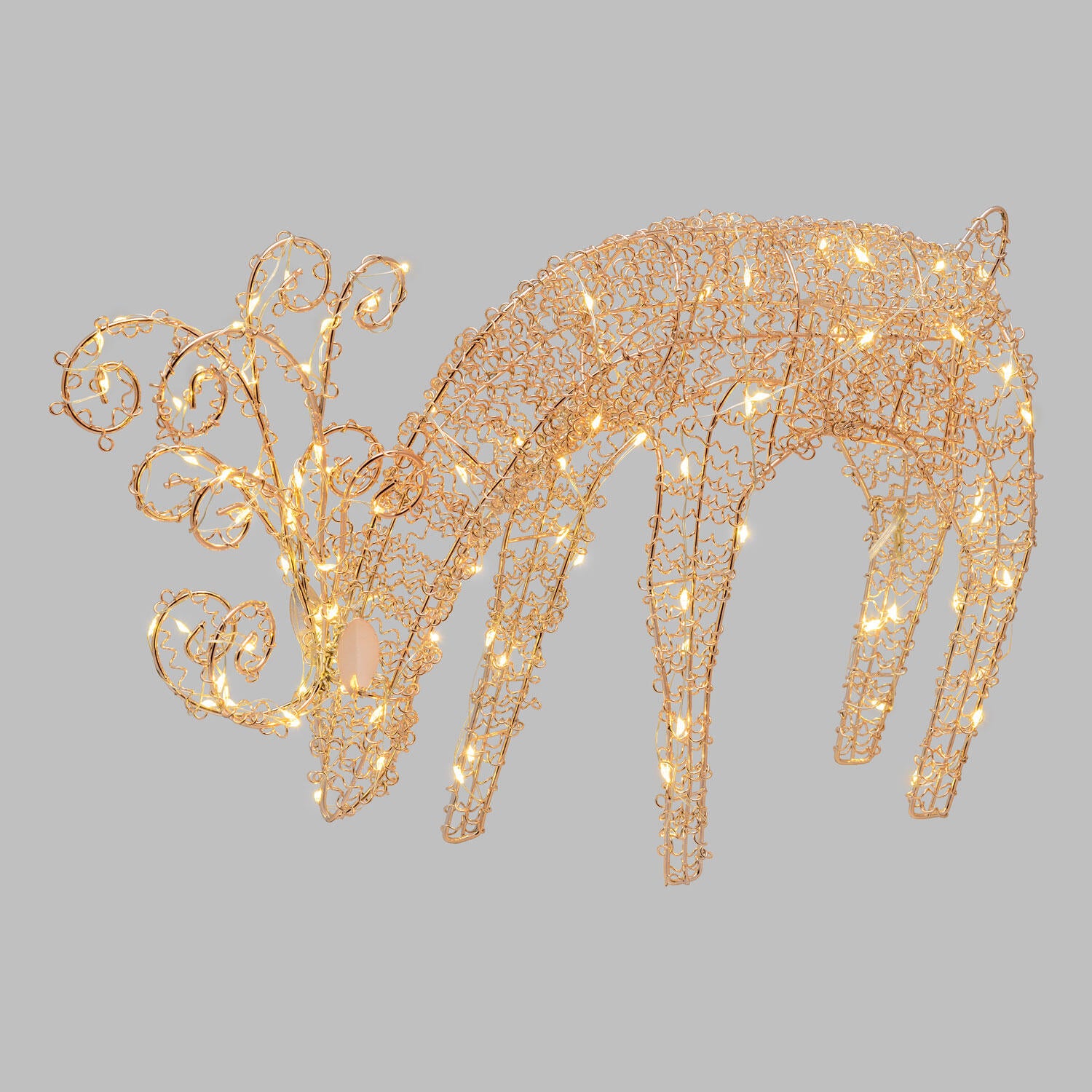 Renna luminosa 100 lampadine led bianco caldo L 1.6 m x H 25 cm - 3