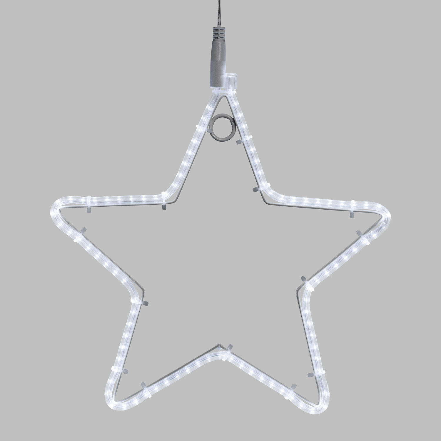 Stella decorativa luminosa 96 lampadine led bianco freddo L 1 m x H 30 cm - 4
