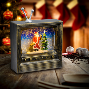 babbo natale alzato con luce 90047 40 cm