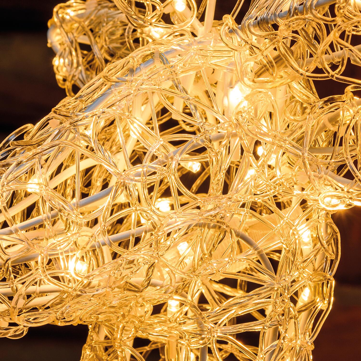 Renna luminosa 200 lampadine led bianco caldo L 1.2 m x H 95 cm - 3