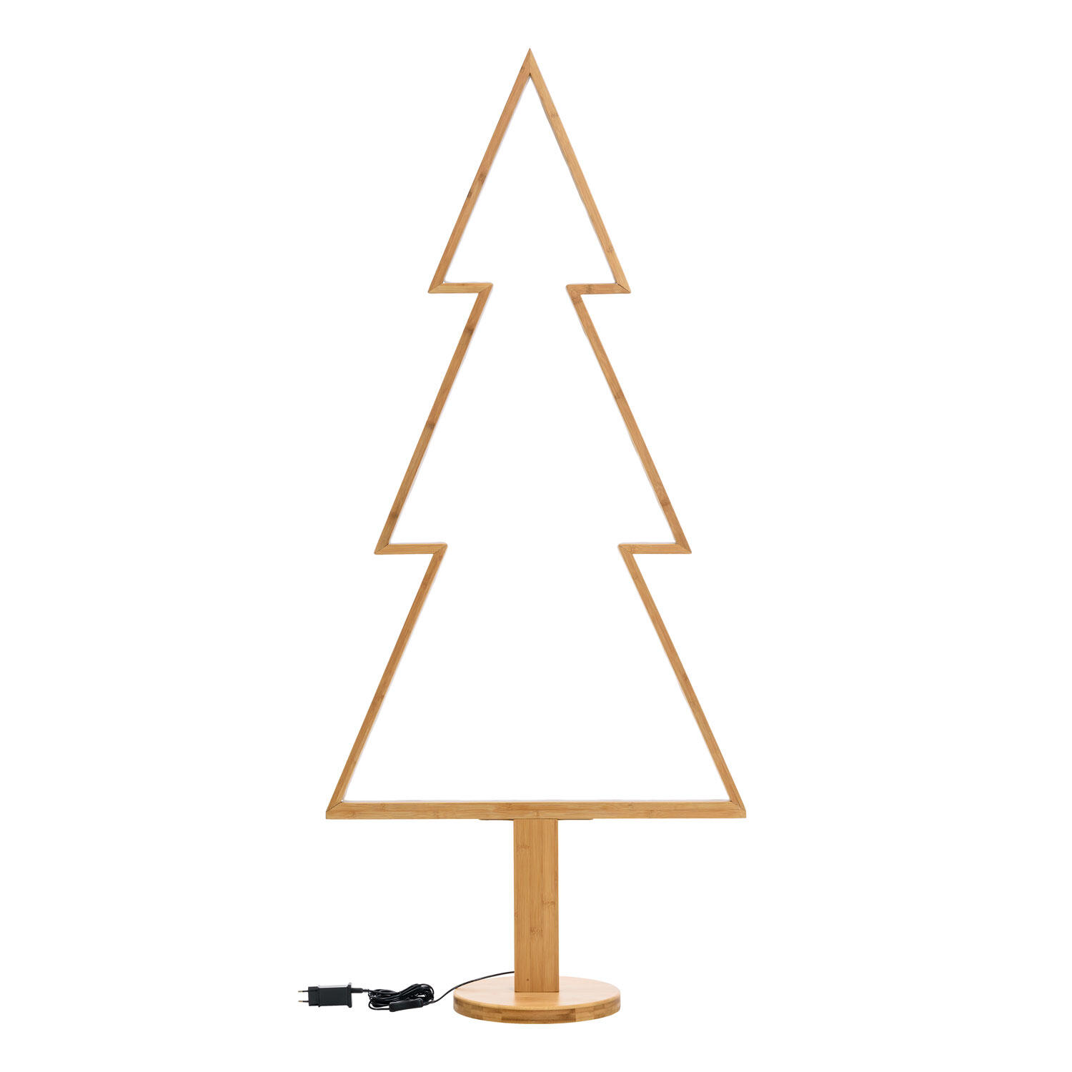 Albero luminoso abete marrone 140 lampadine led bianco caldo L 1.2 m x H 170 cm - 5