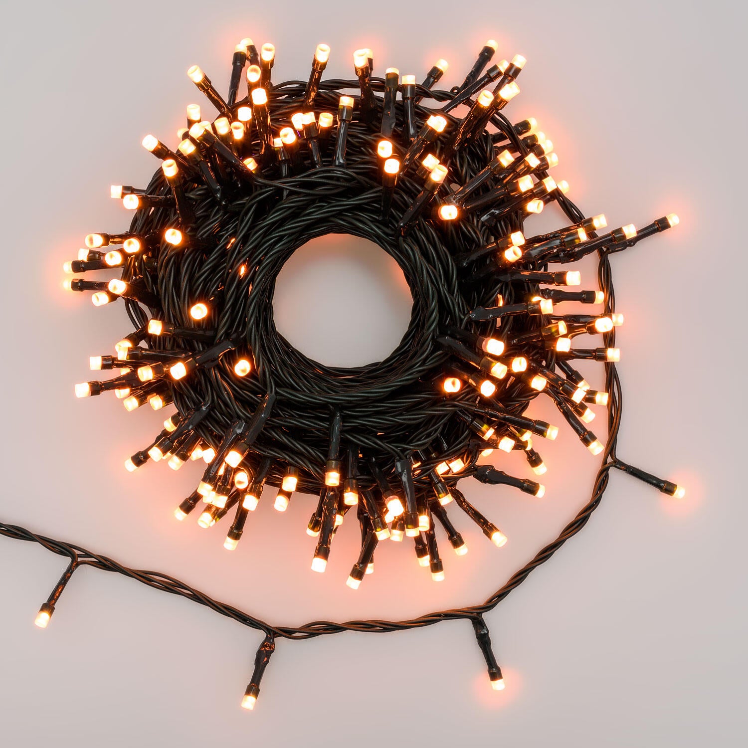 Catena luminosa per albero di Natale 200 luci LED bianche calde Wonder - 3